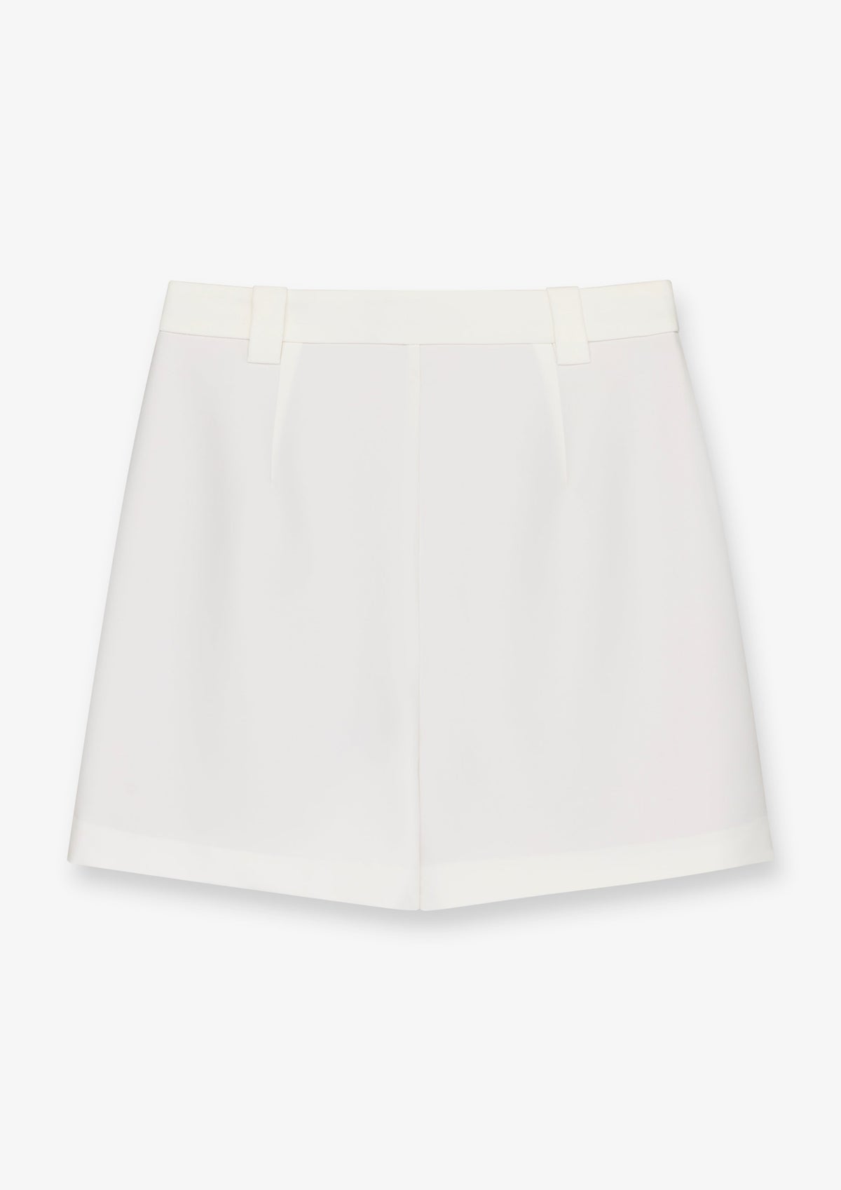 Button Detail Tailored Mini Skirt
