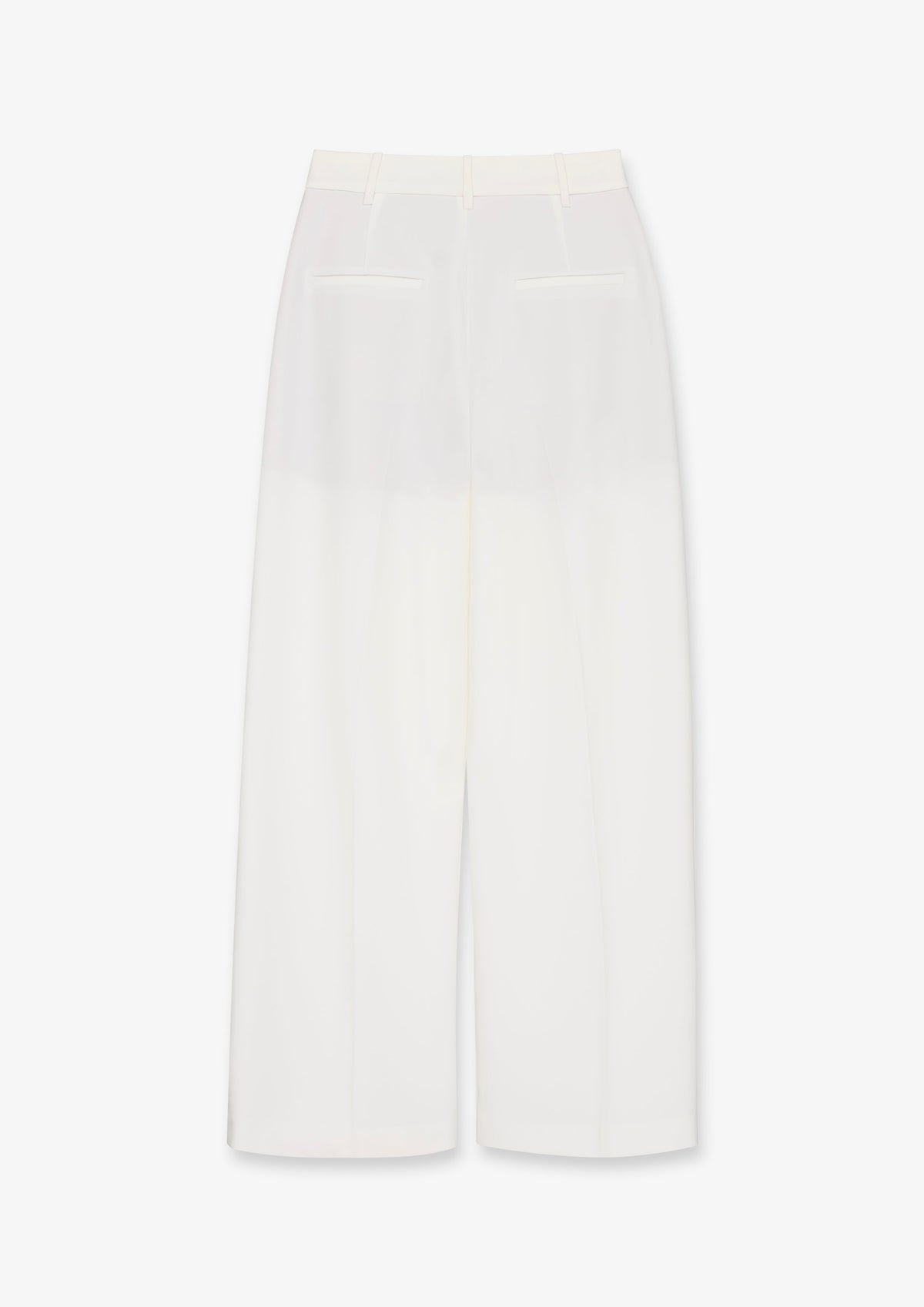 Button Detail Wide Leg Trousers