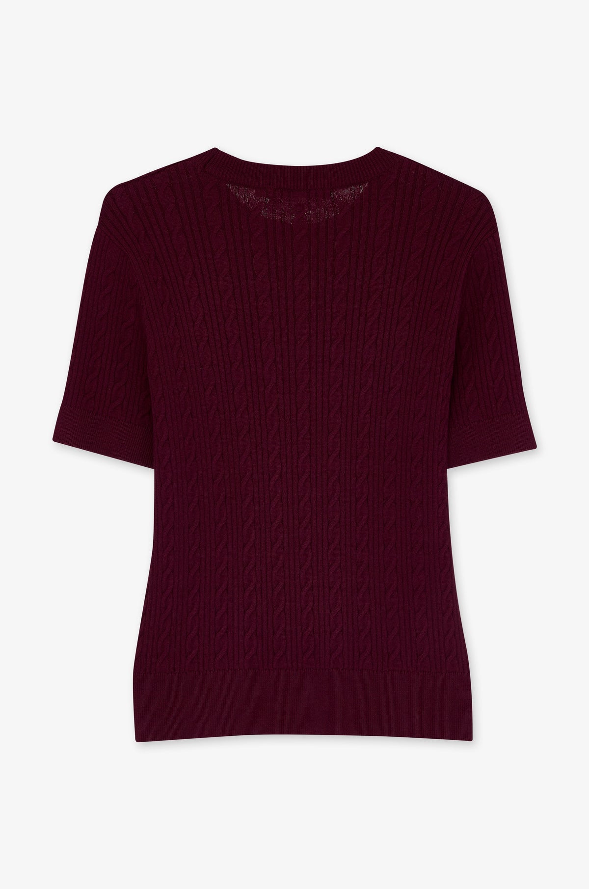 Fine Texture Short Sleeve Top