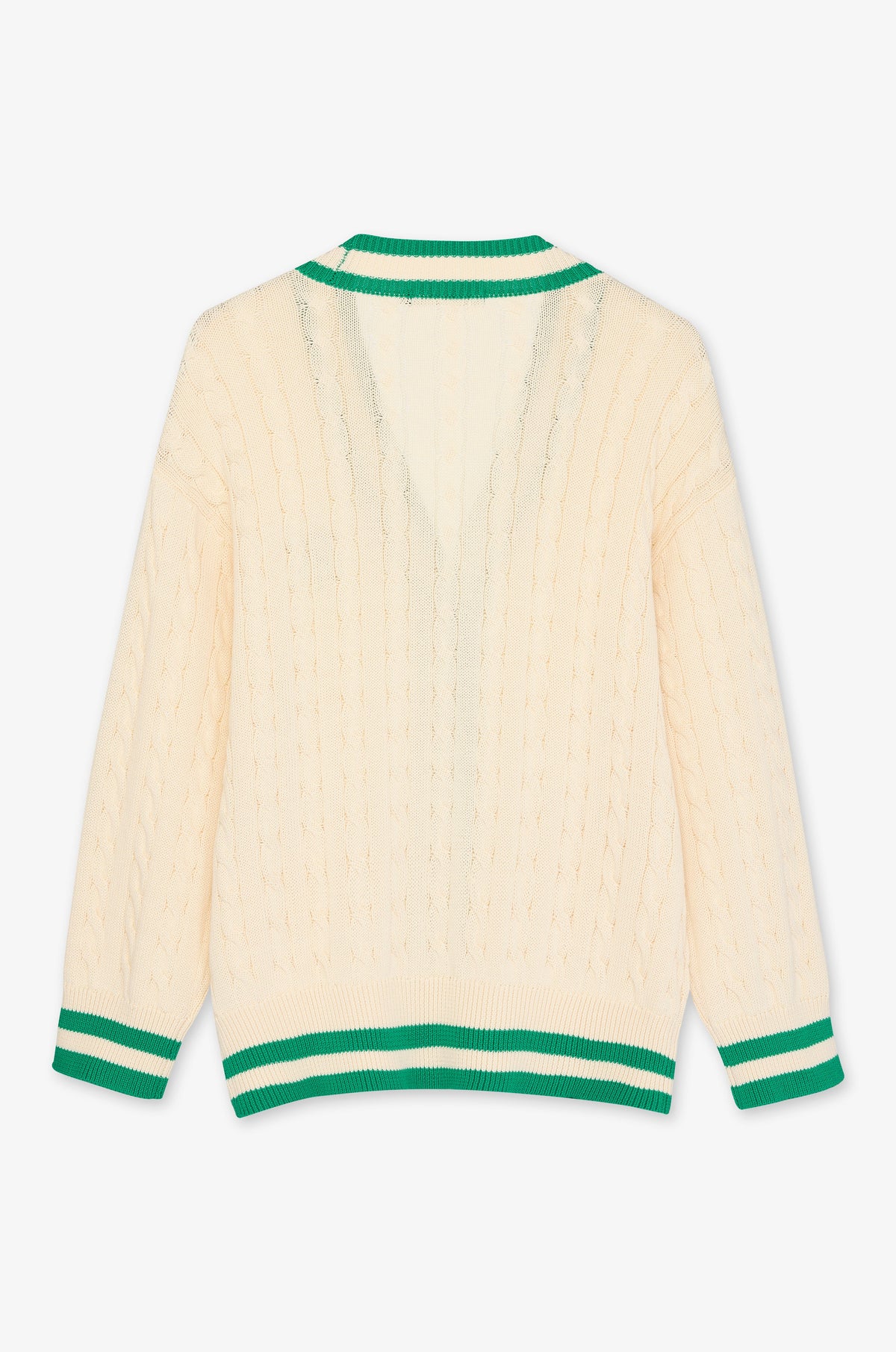 Contrast Monogram V Neck Cardigan