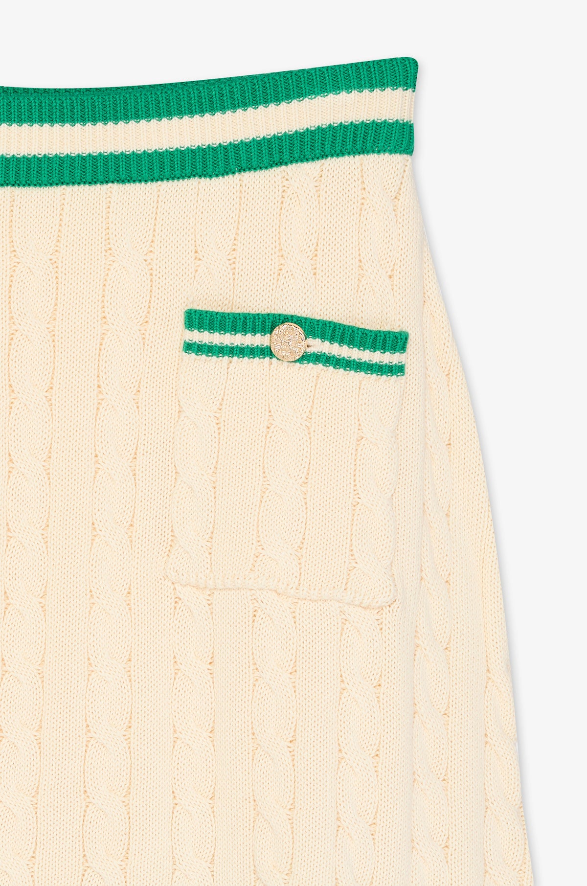 Contrast Trim Pocket Mini Skirt