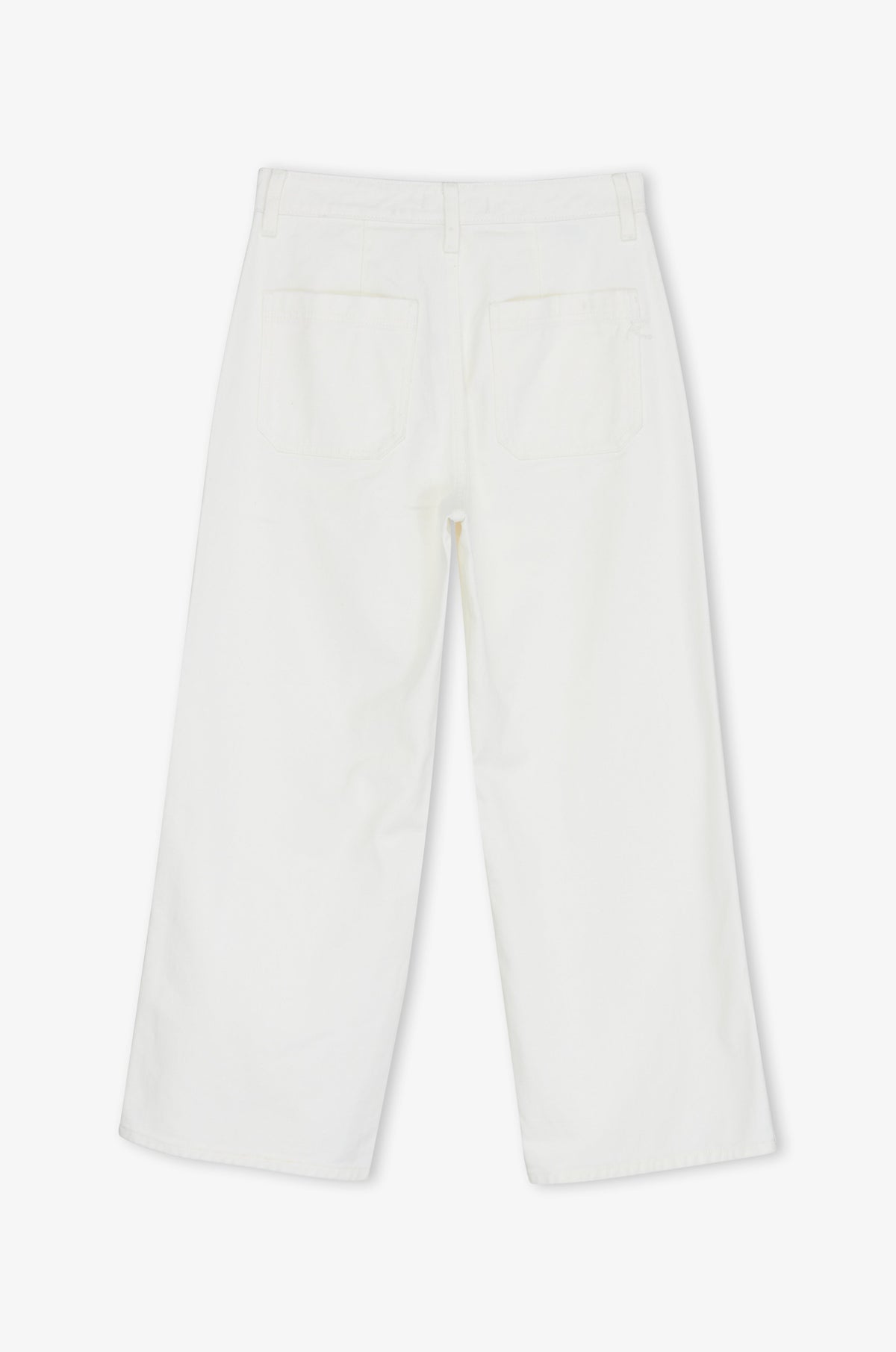 Button Front Wide Leg Jeans