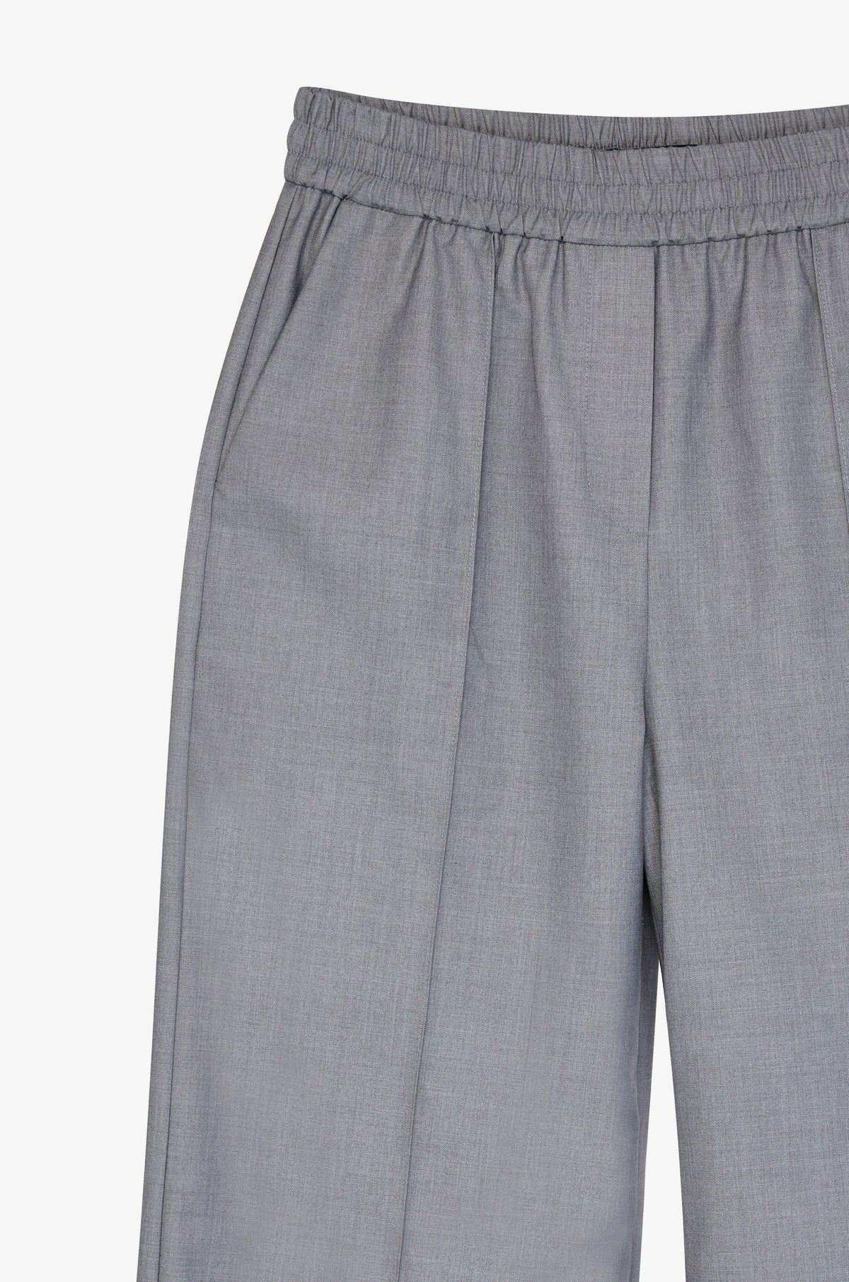 Pleated Front Wide Leg Trousers