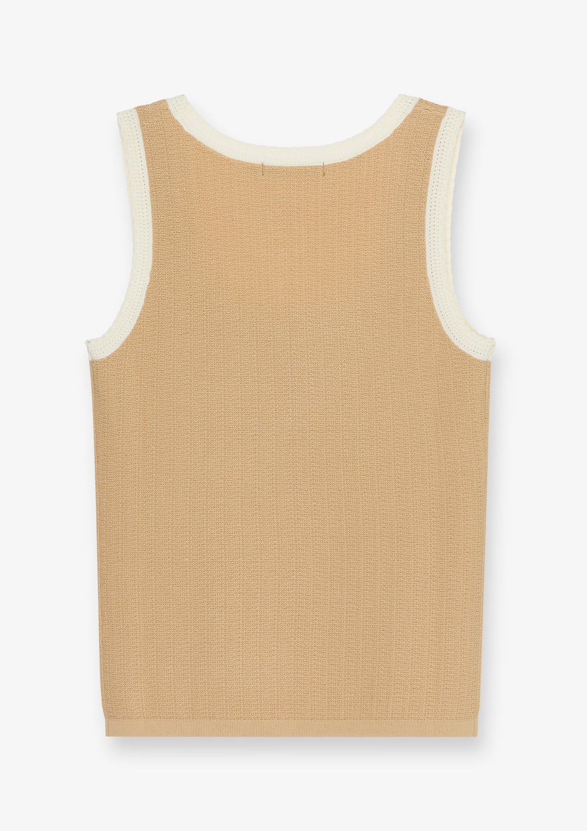 Contrast Edge Scoop Neck Tank