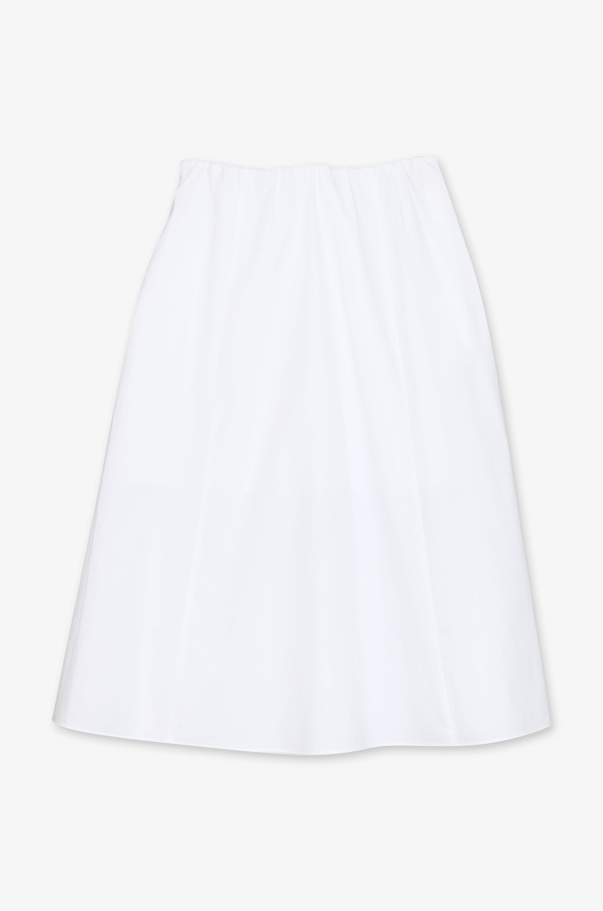 Minimal A Line Midi Skirt