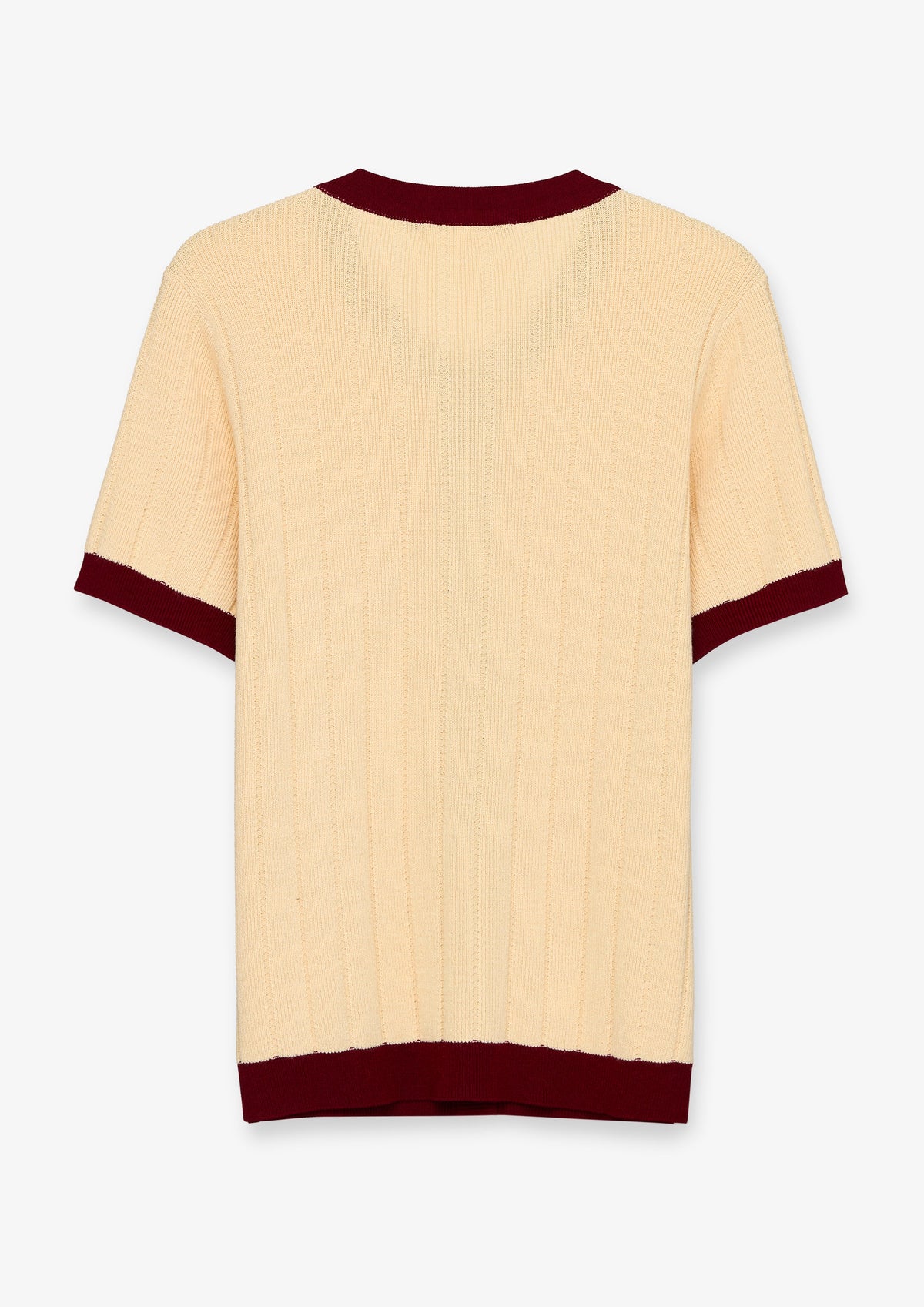 Contrast Trim Short Sleeve Cardigan