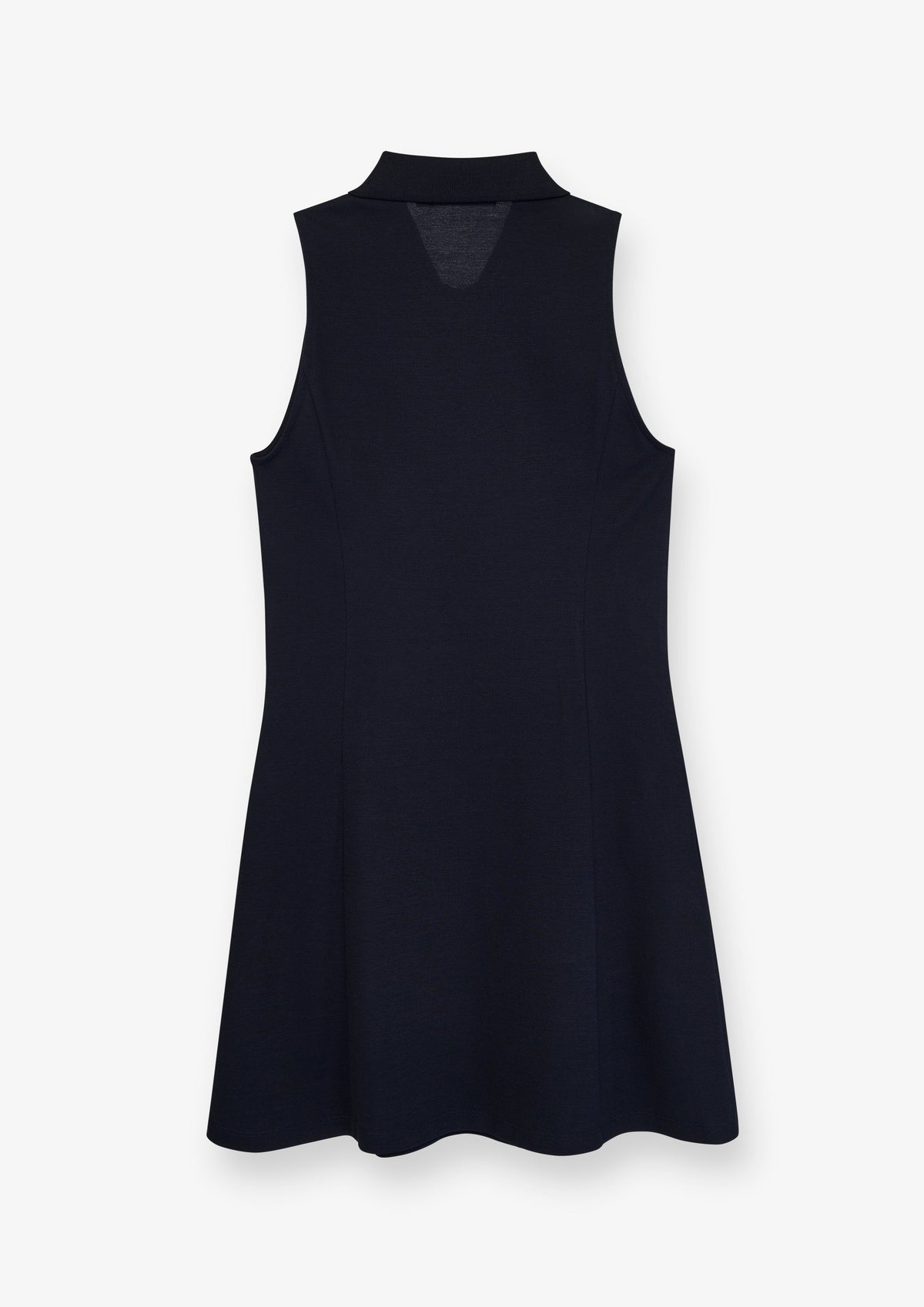 Collared Sleeveless Flared Mini Dress