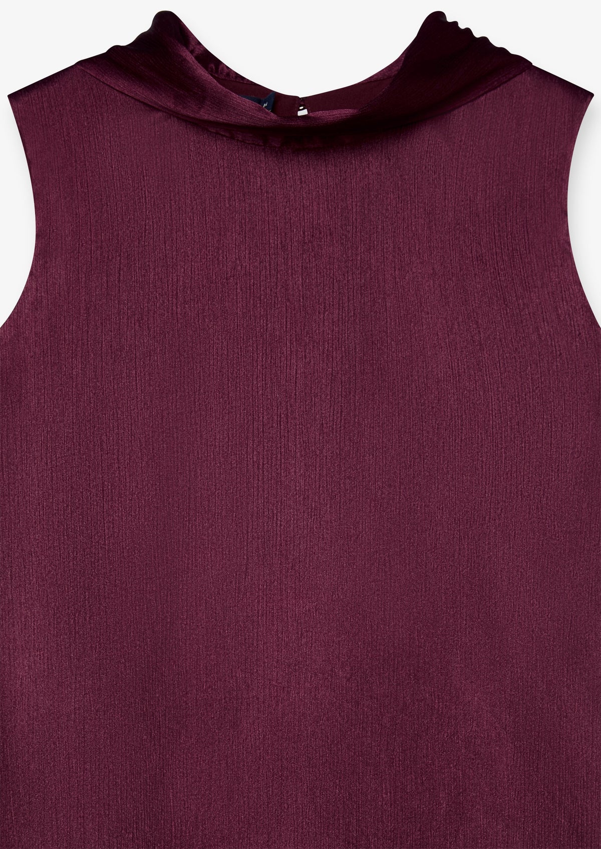 Bow Neck Sleeveless A-Line Dress