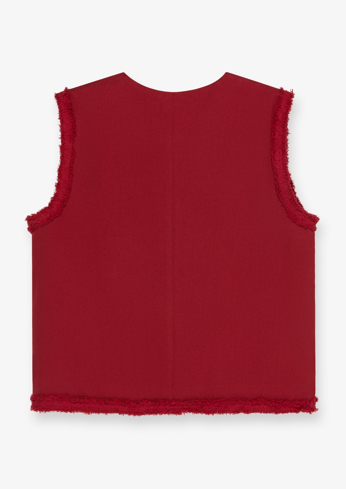 Gold Button Sleeveless Knit Vest
