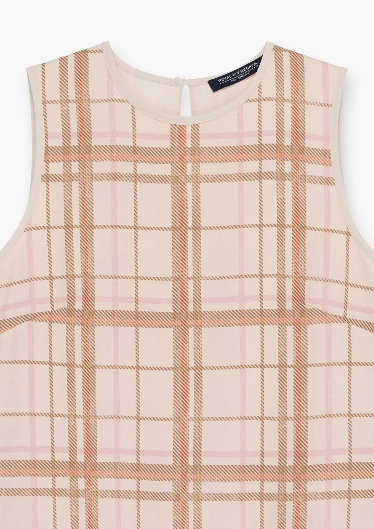 Classic Check Sleeveless Shift Dress