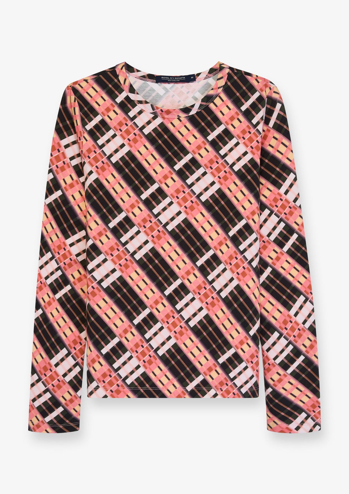 Geometric Print Long Sleeve Top