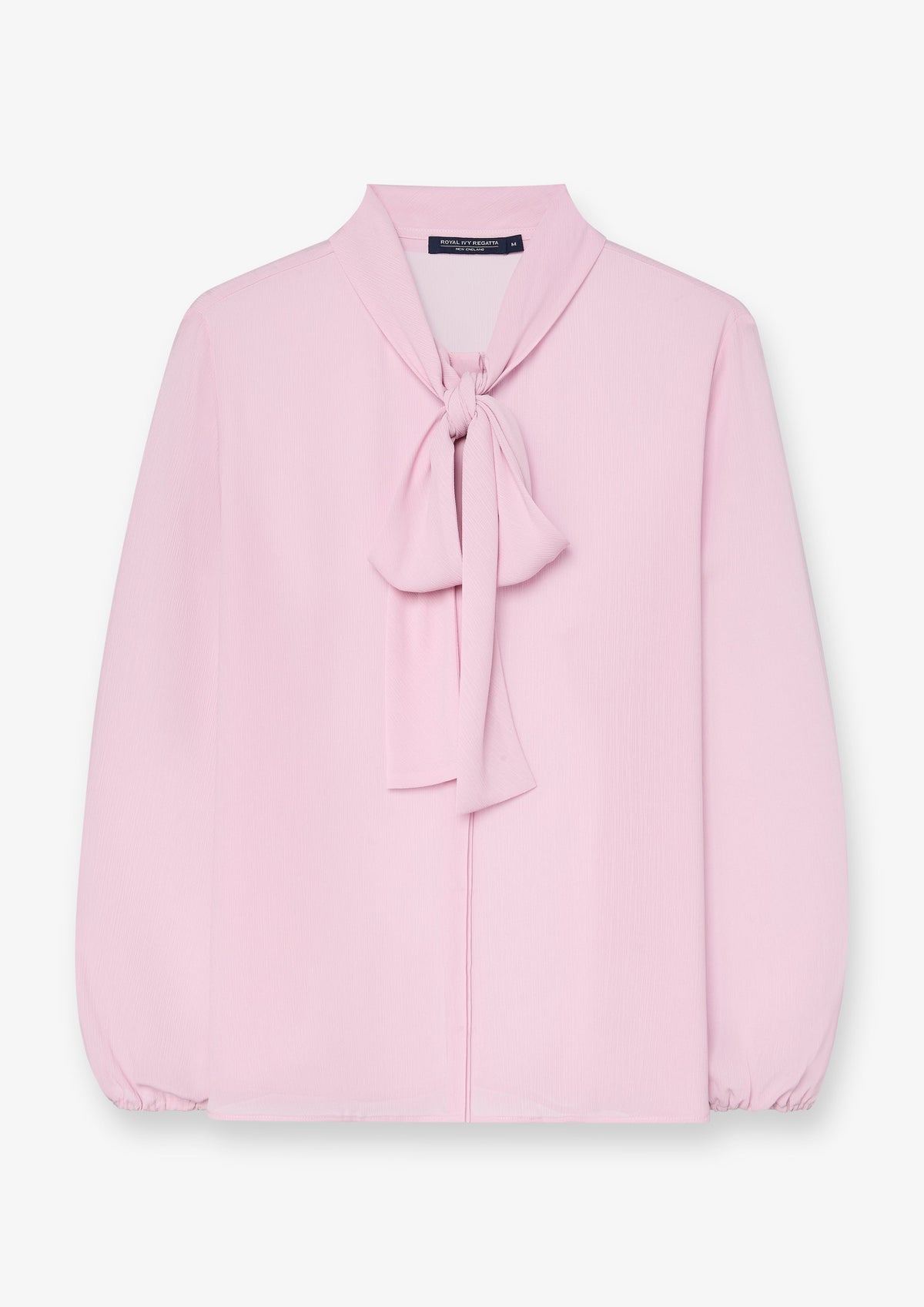 Soft Tie Neck Long Sleeve Blouse