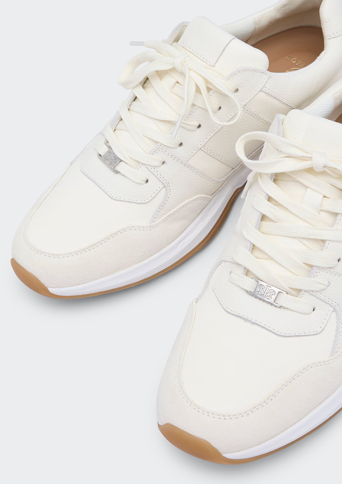 Panelled Lace Up Low Top Trainers