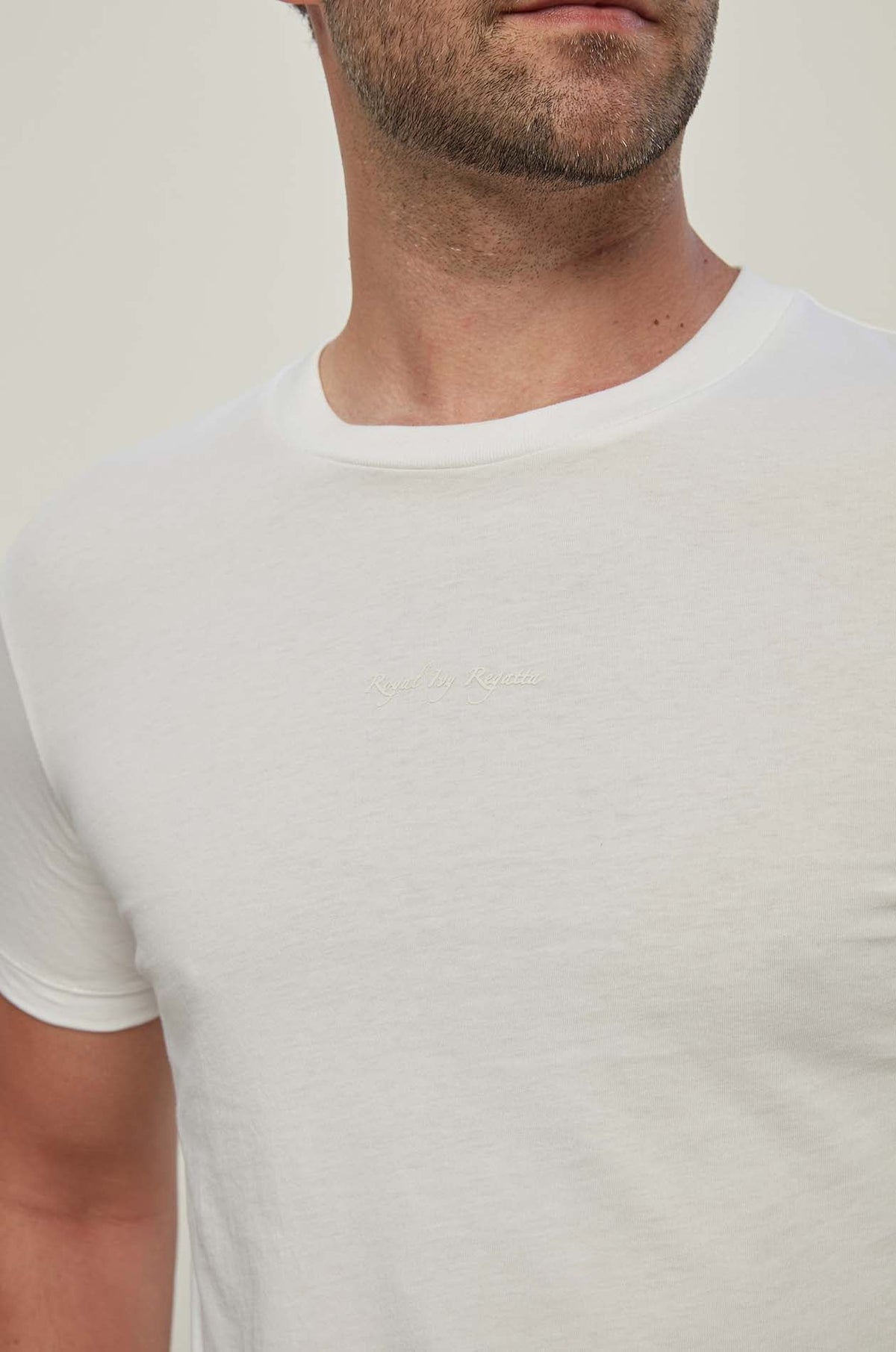 Hand Writing Logo Tee White
