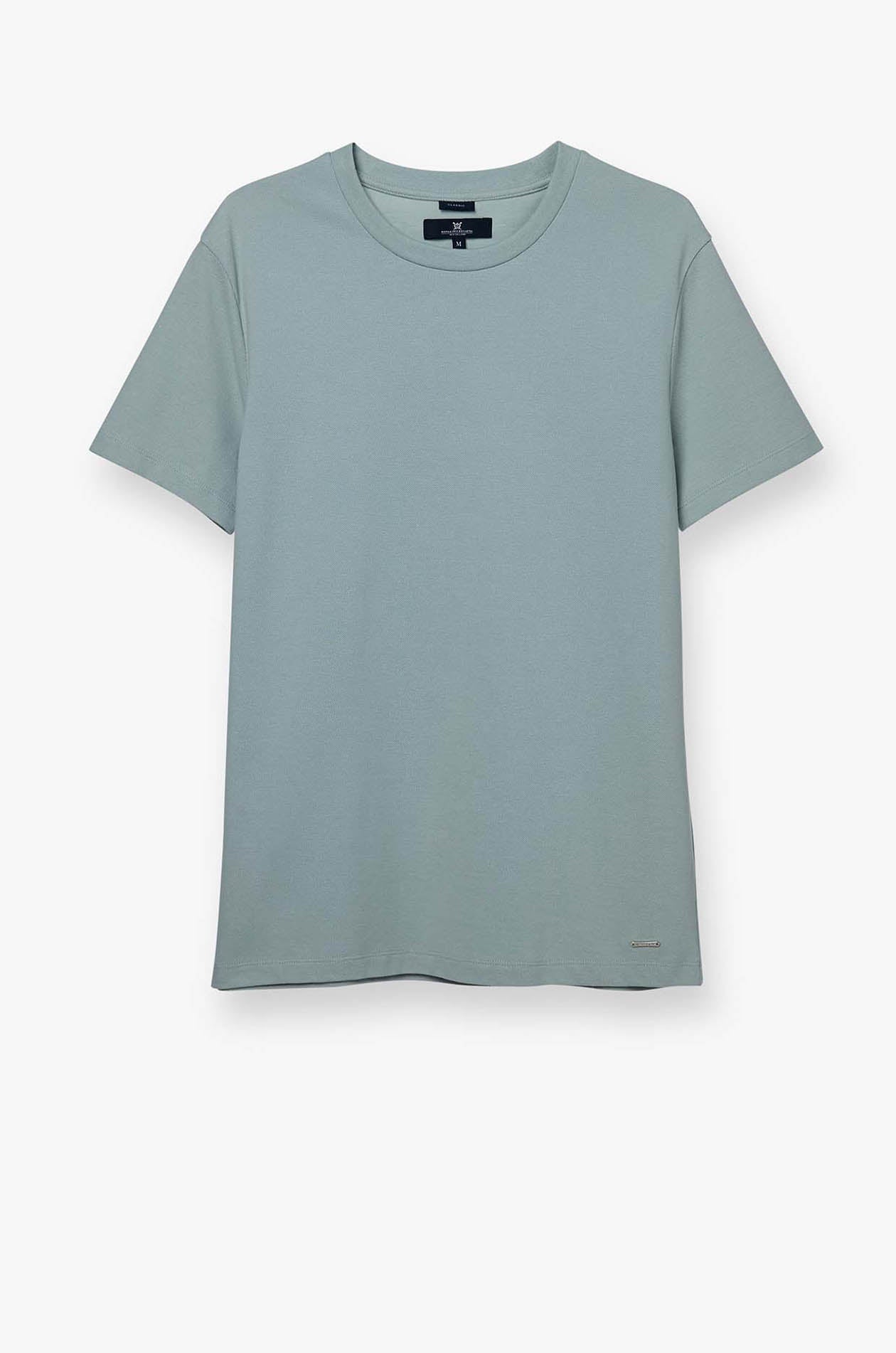 Round Neck Pique Tee Light Green