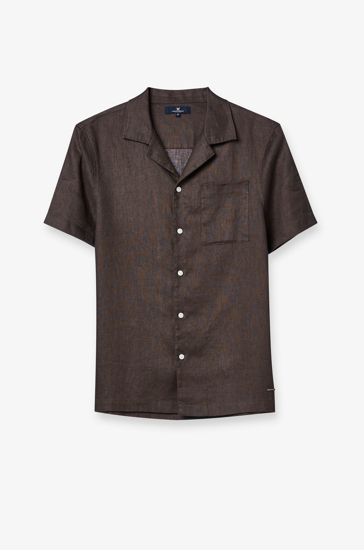Linen Knitwear Shirt Brown