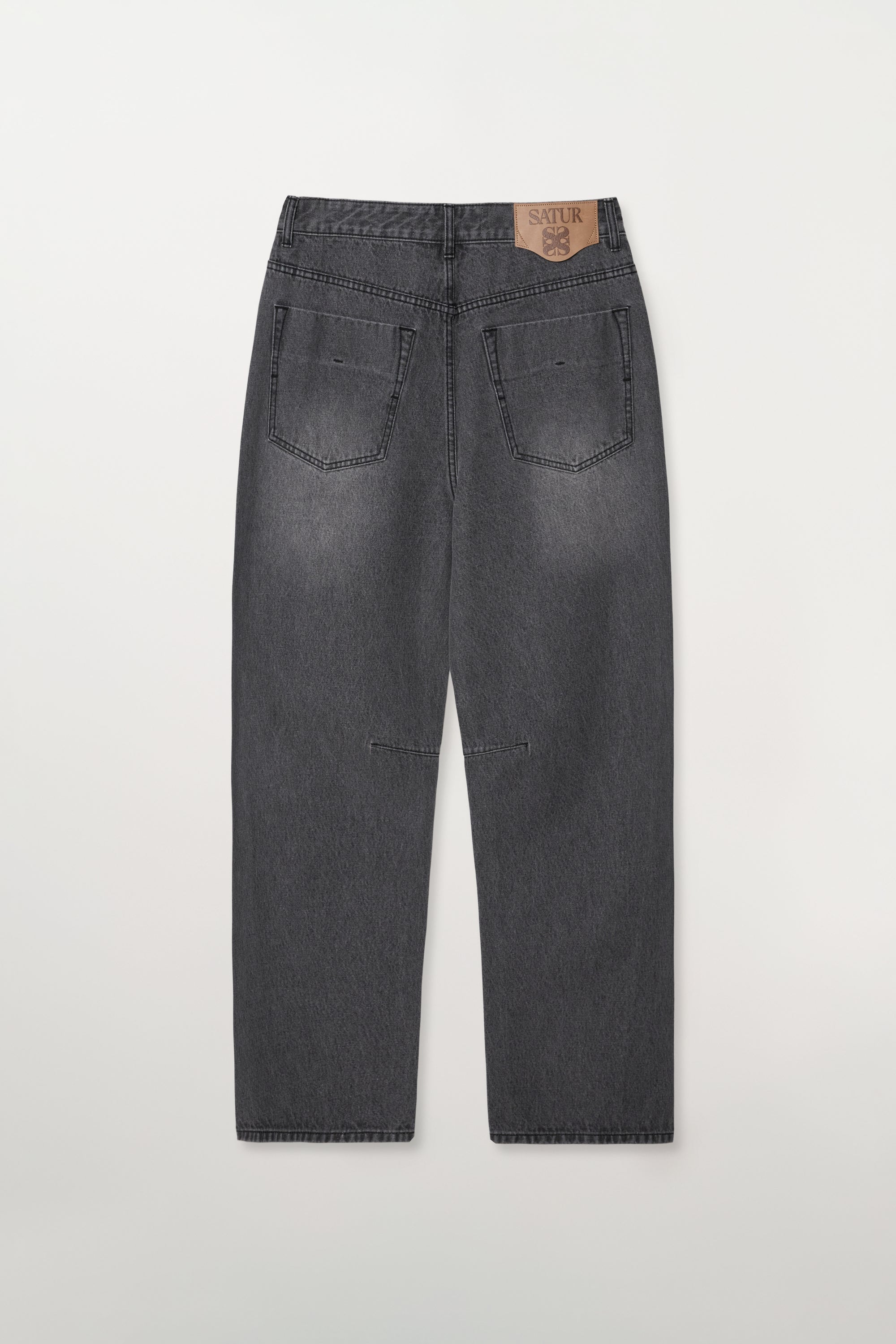 (M) Barrel Fit Color Denim Pants Gray
