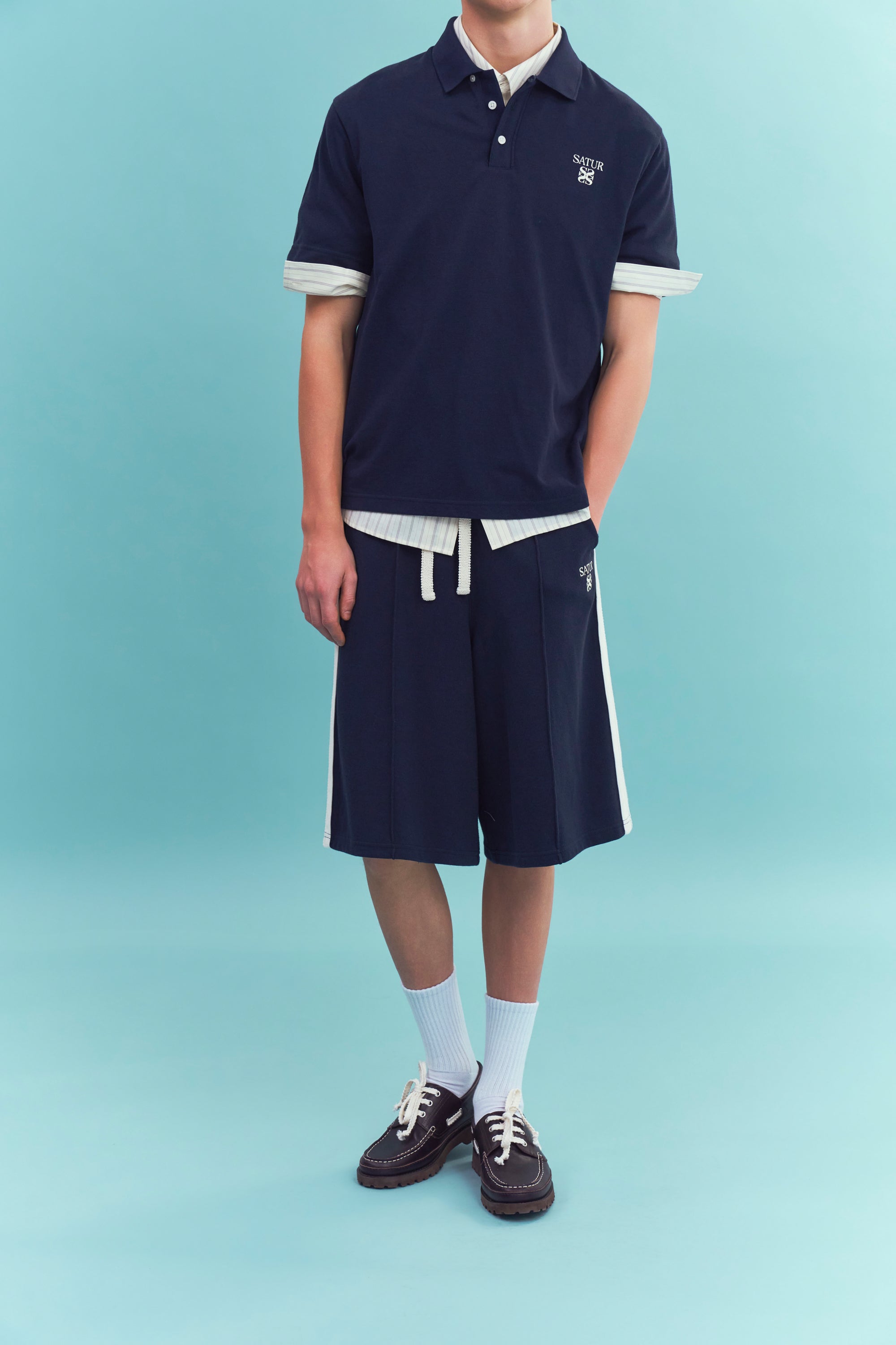 (M) Lawton Lining Shorts Navy