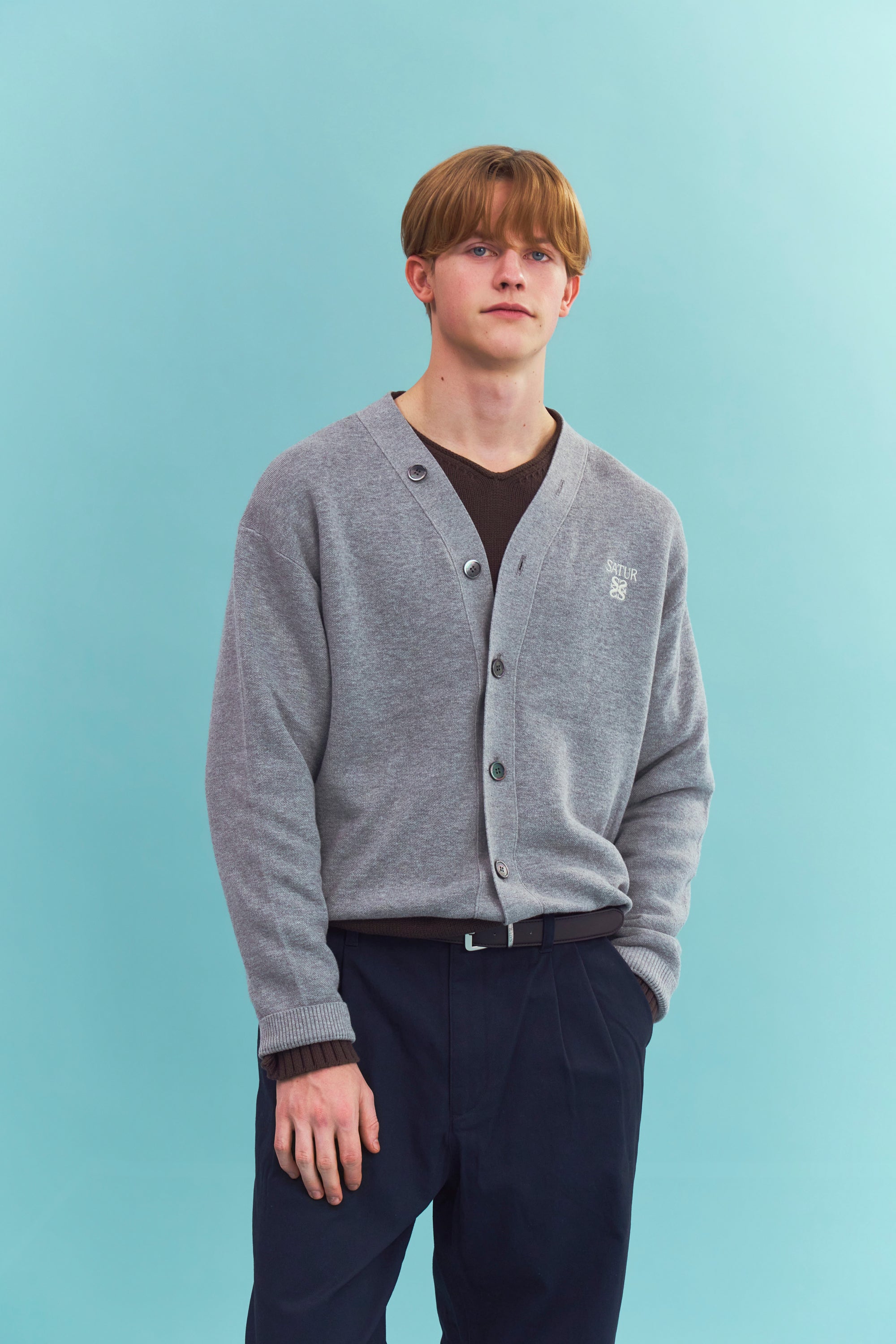 [RIIZE's Pick] (M) Essential Faro Cardigan Melange Gray