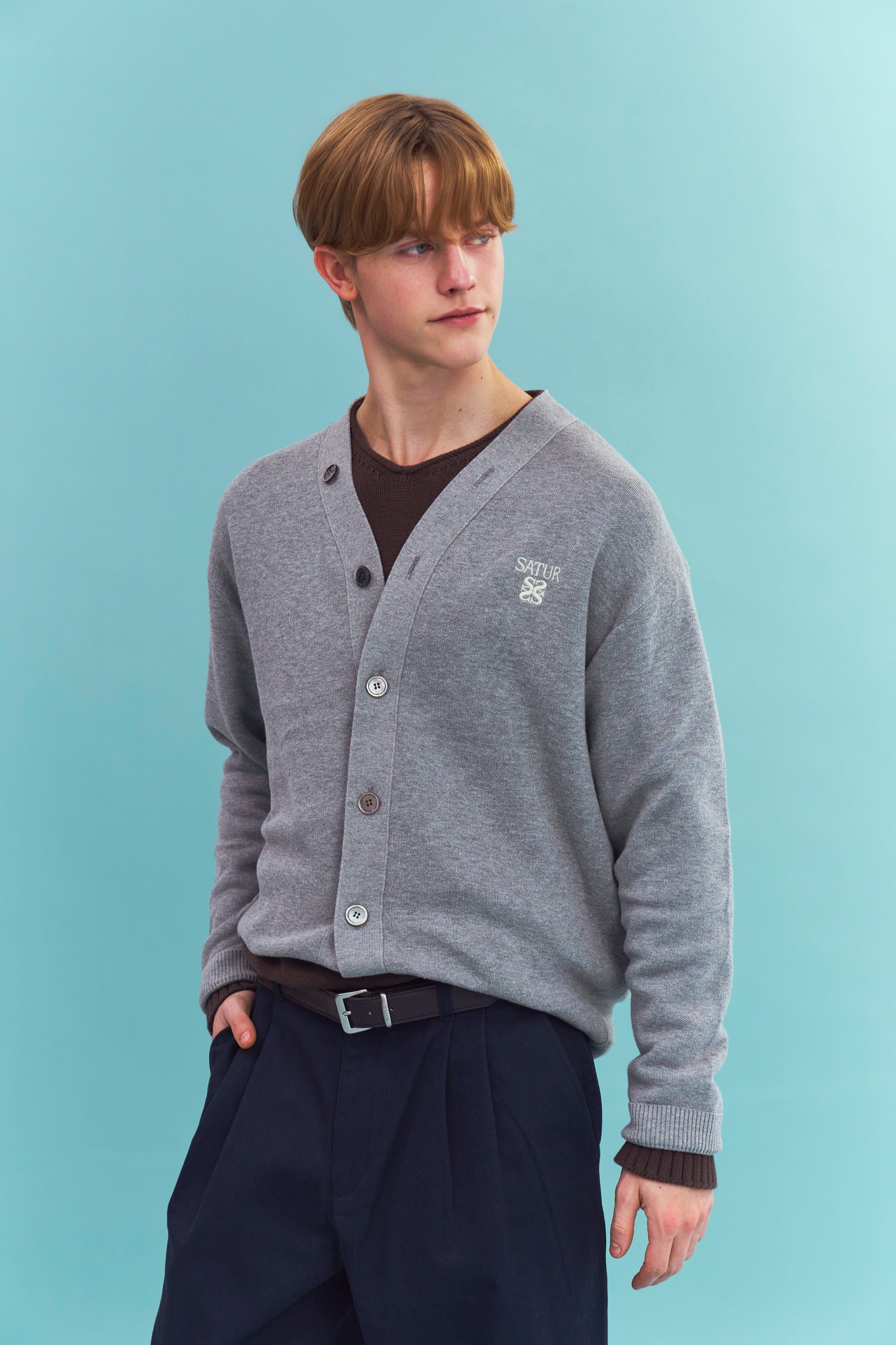 [RIIZE's Pick] (M) Essential Faro Cardigan Melange Gray