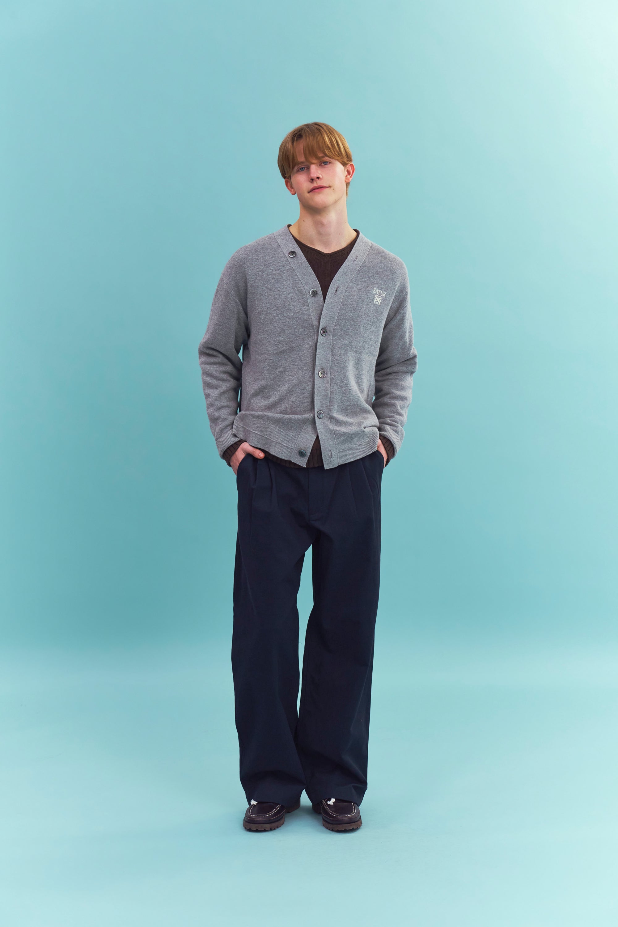 [RIIZE's Pick] (M) Essential Faro Cardigan Melange Gray