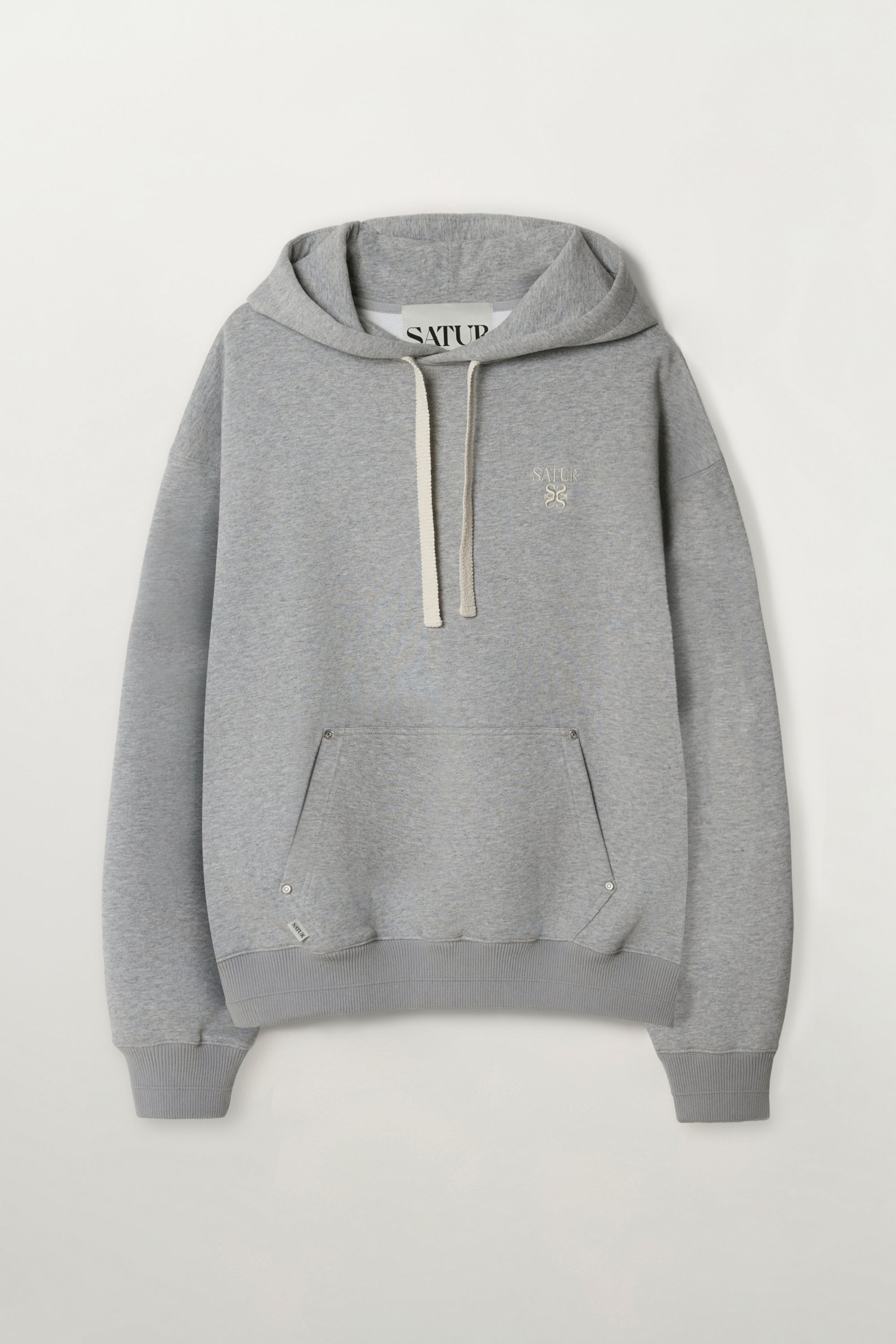 [RIIZE's Pick] (M) Loren Small Logo Hoodie Melange Gray