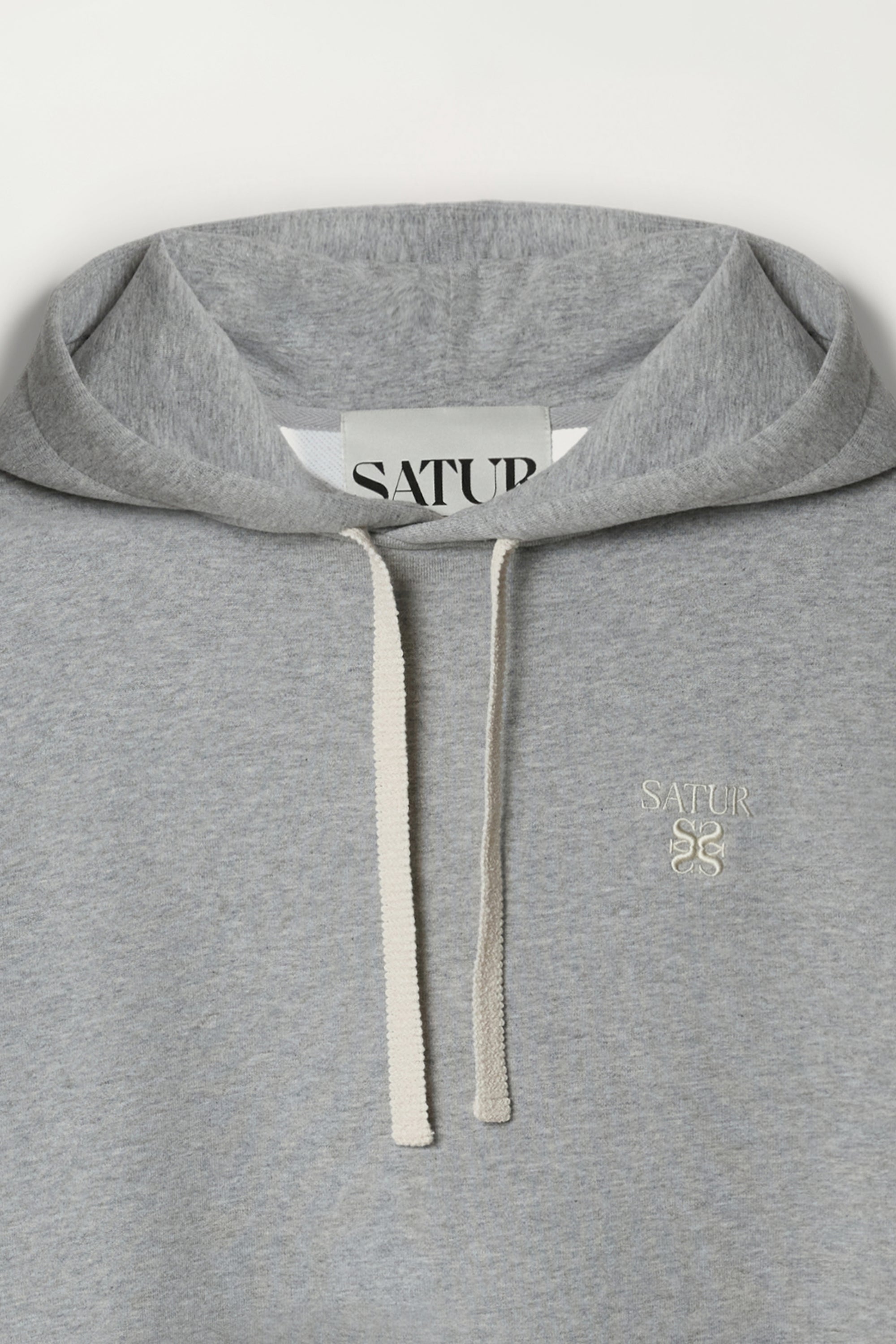 [RIIZE's Pick] (M) Loren Small Logo Hoodie Melange Gray