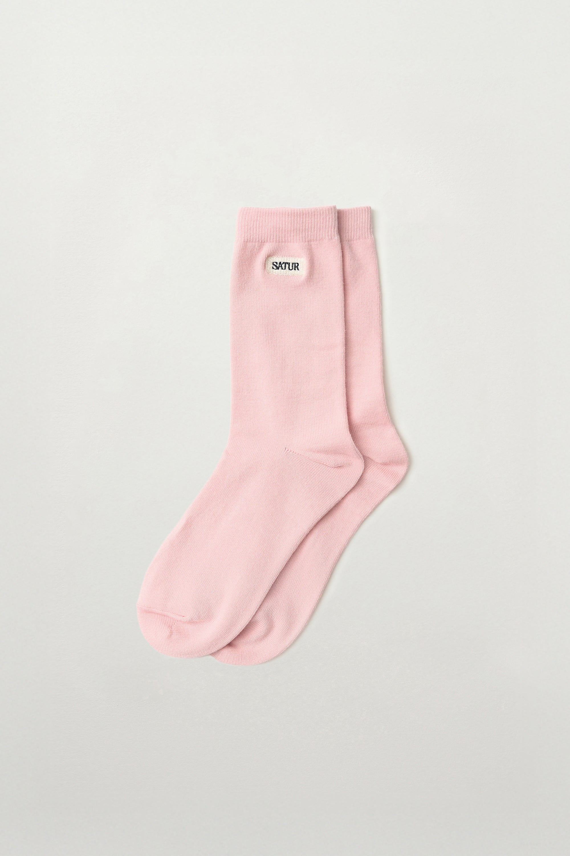 (U) Plain Socks Pink