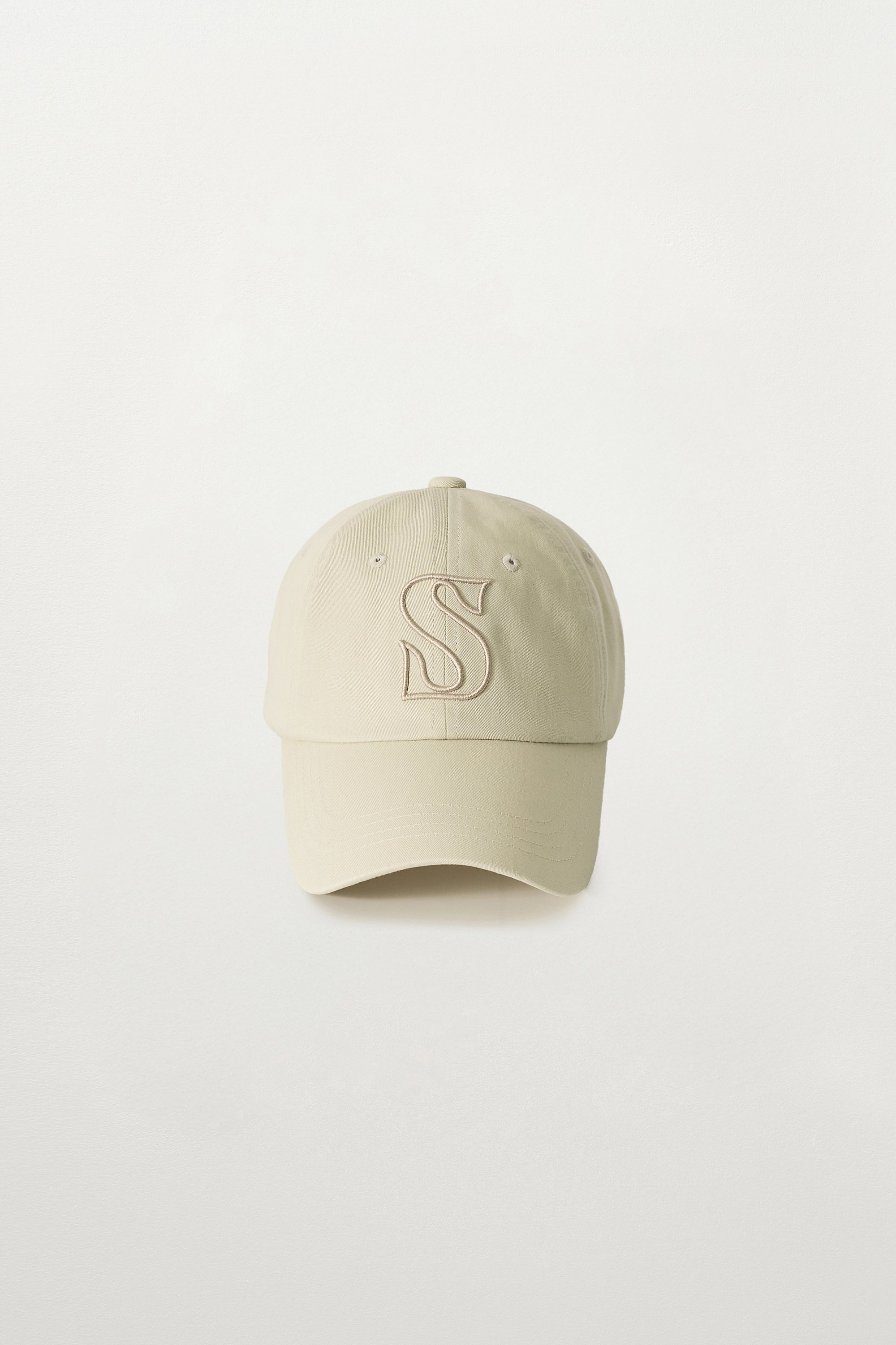 (U) S Logo Casual Ball Cap Light Beige