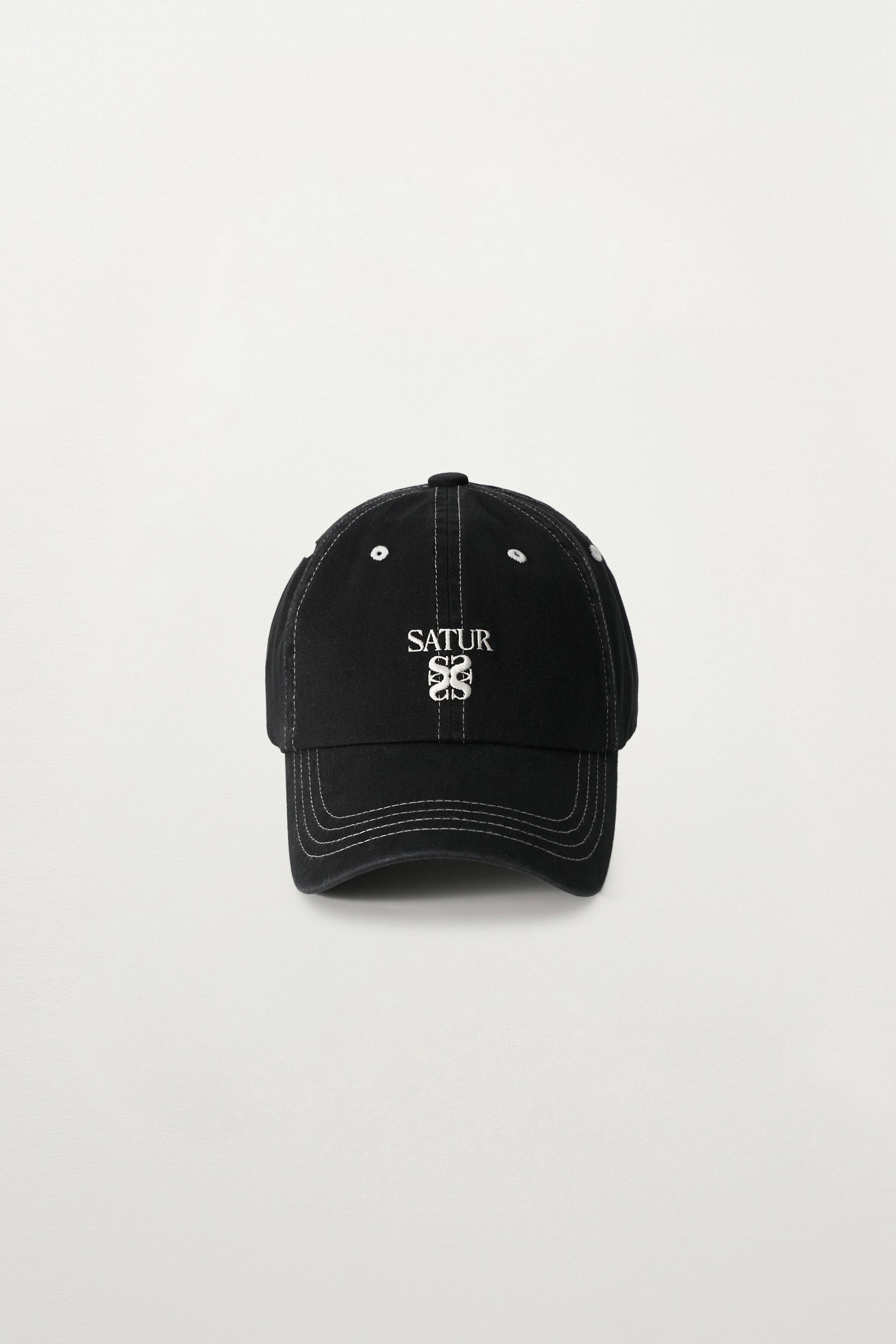 (U) Contrast Dyed Ball Cap Black