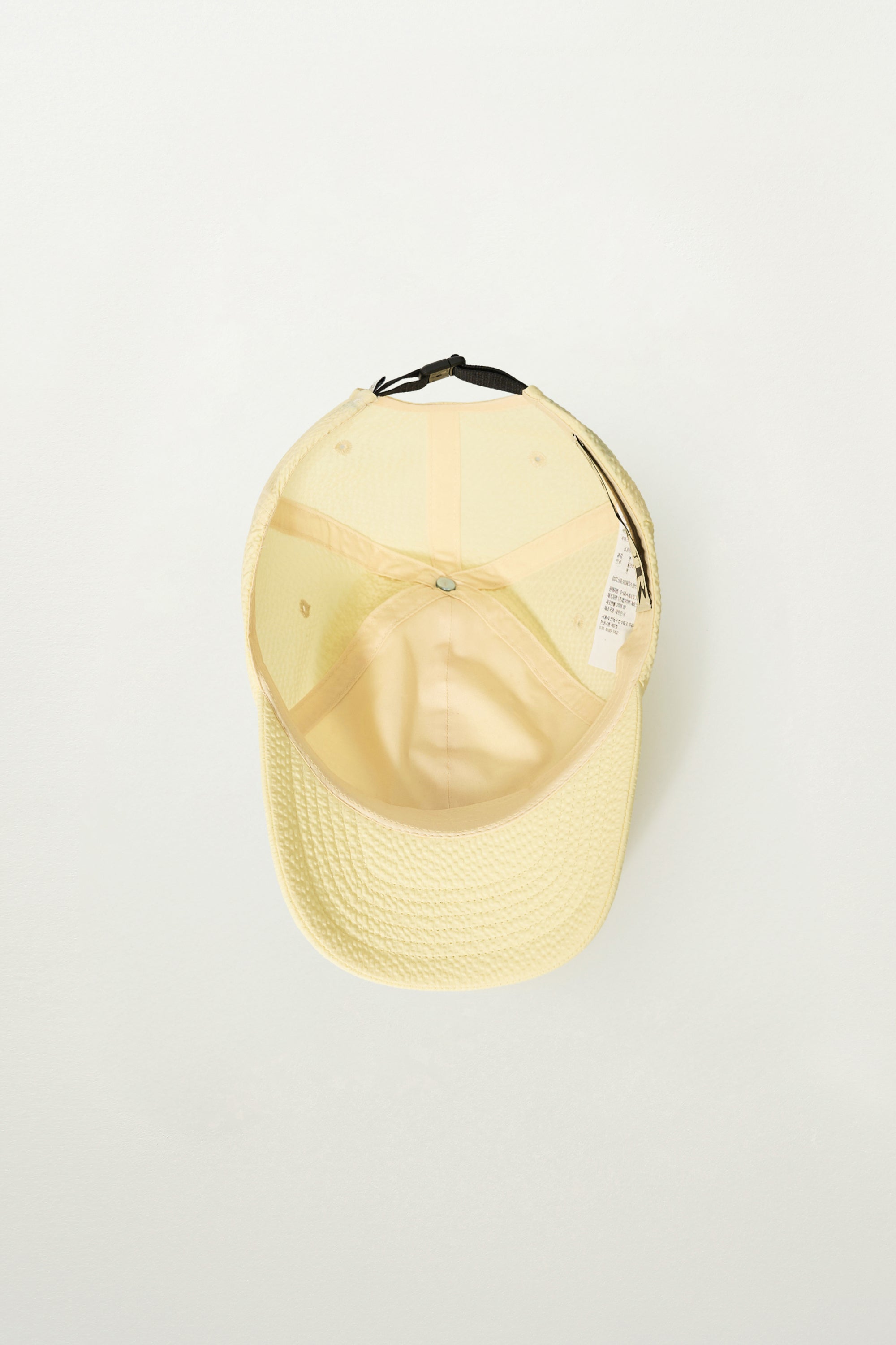 (U) Seersucker Satur Ball Cap Light Yellow