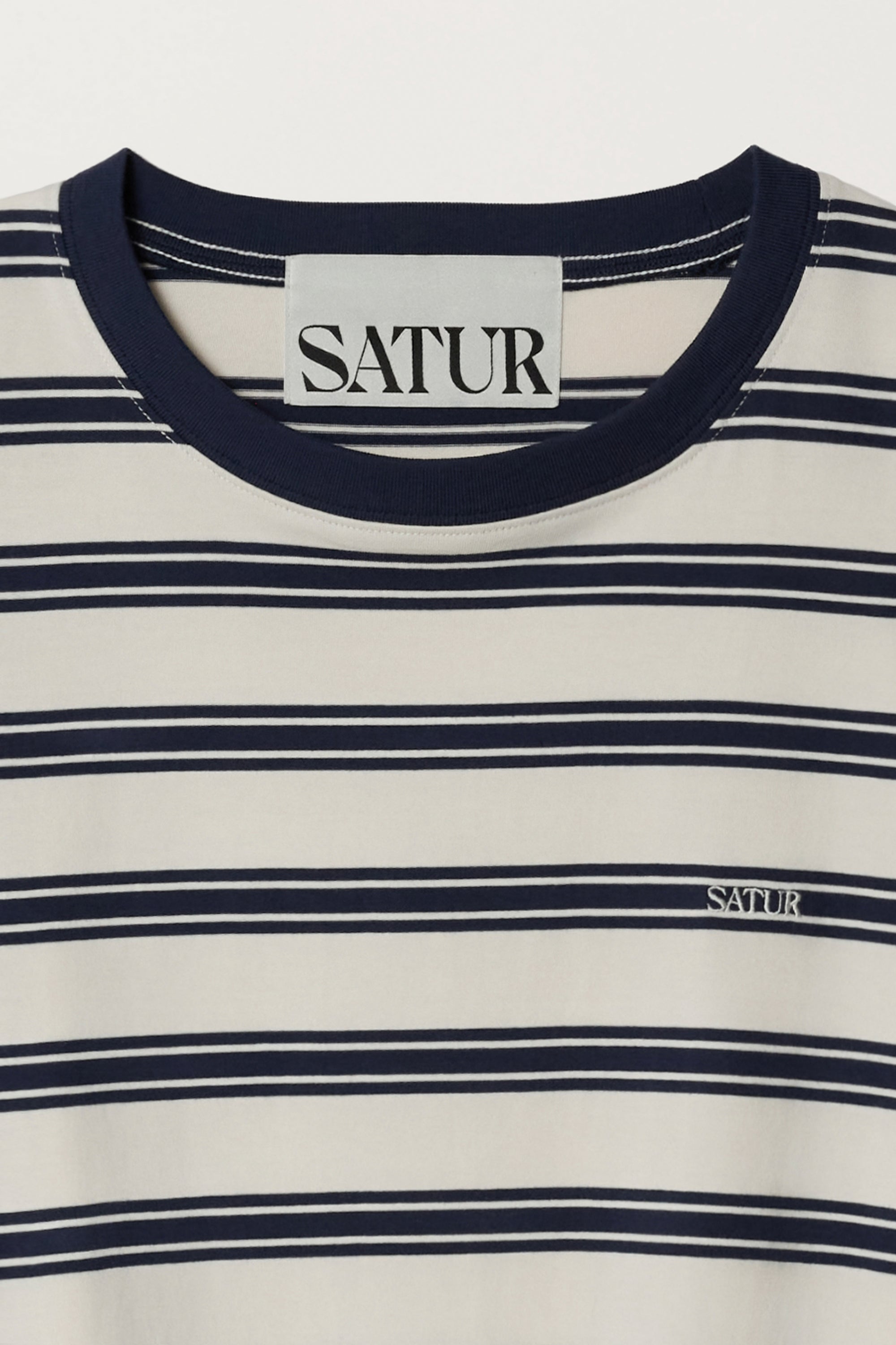 [RIIZE's Pick] (U) Font Striped Long Sleeve Navy