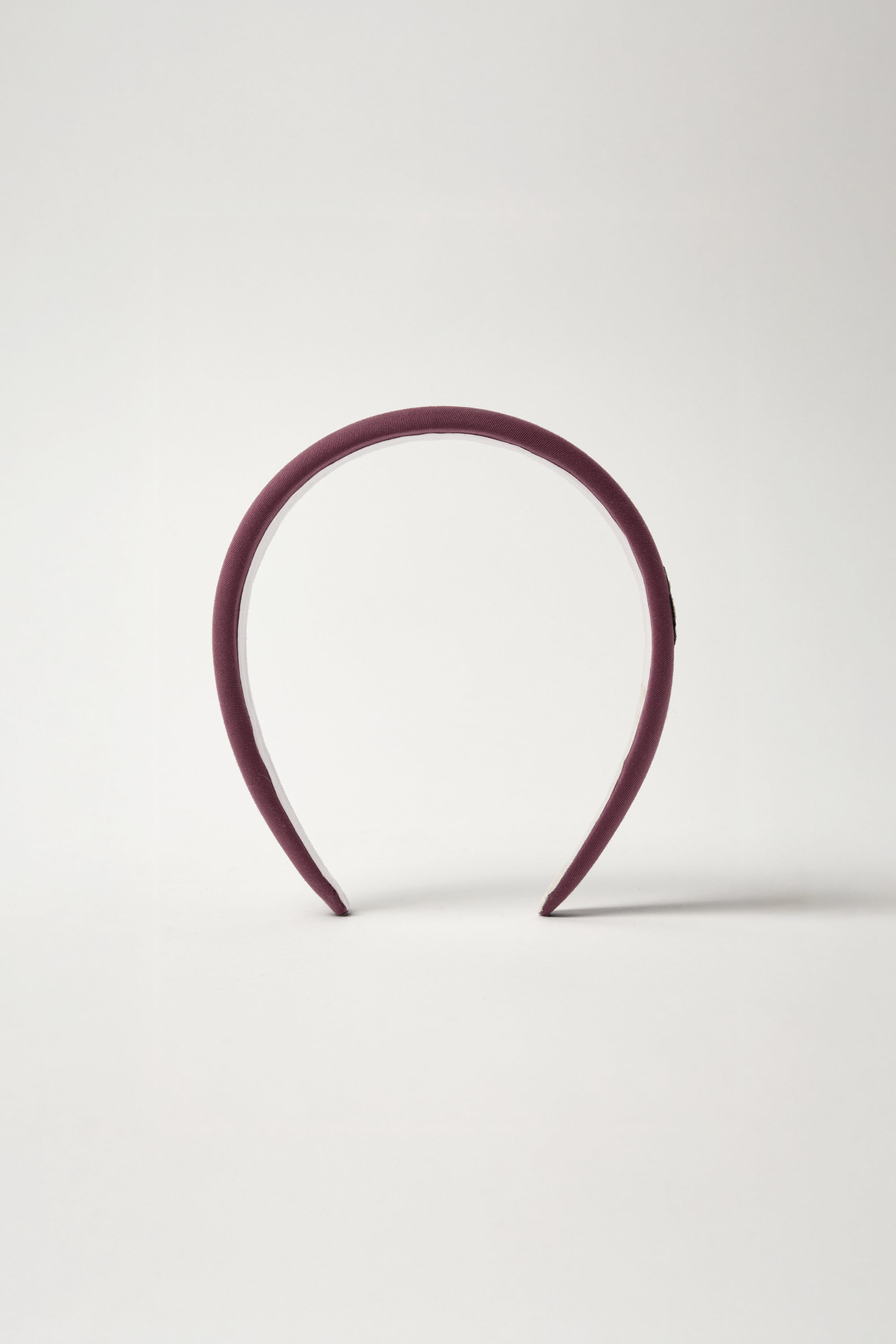 (W) Crest Logo Hairband Burgundy