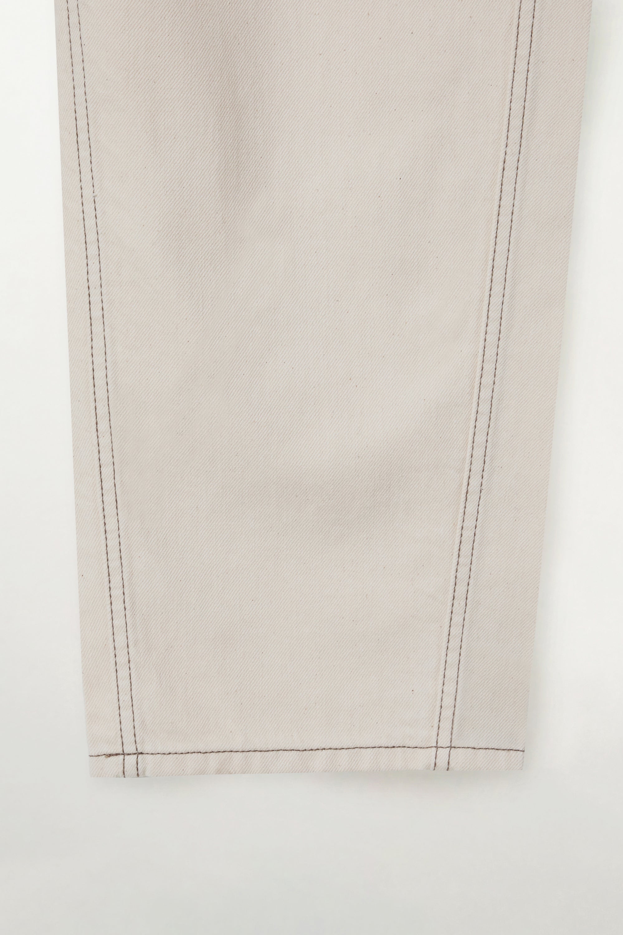 (W) Barrel Fit Denim Pants Ecru