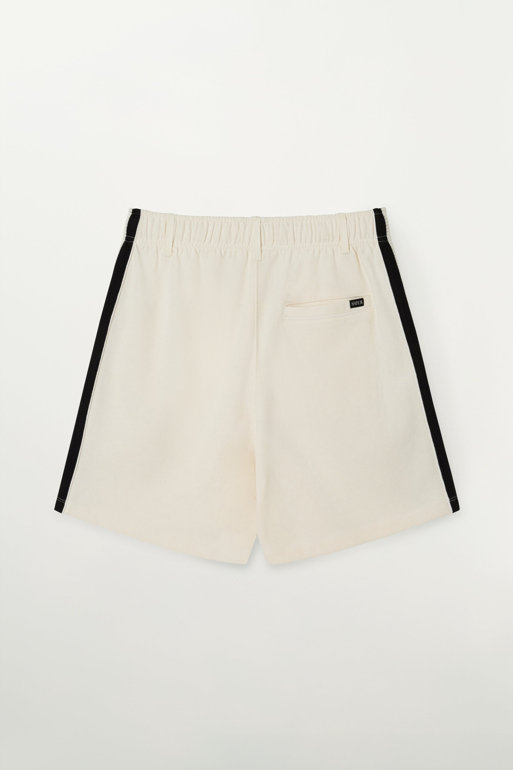 (W) Lawton Lining Track Shorts Cream & Black