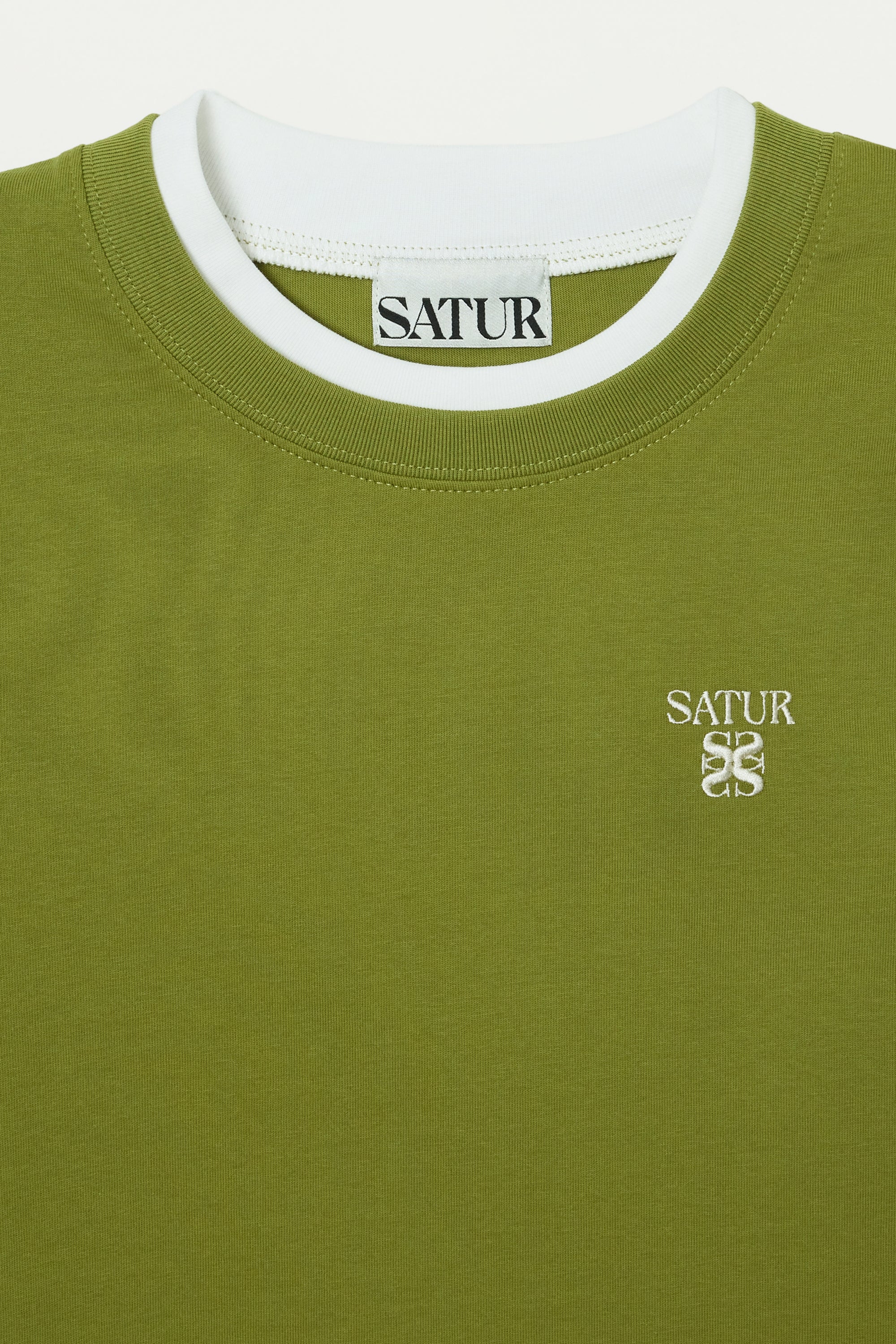 (W) Layered Long Sleeve Olive Green