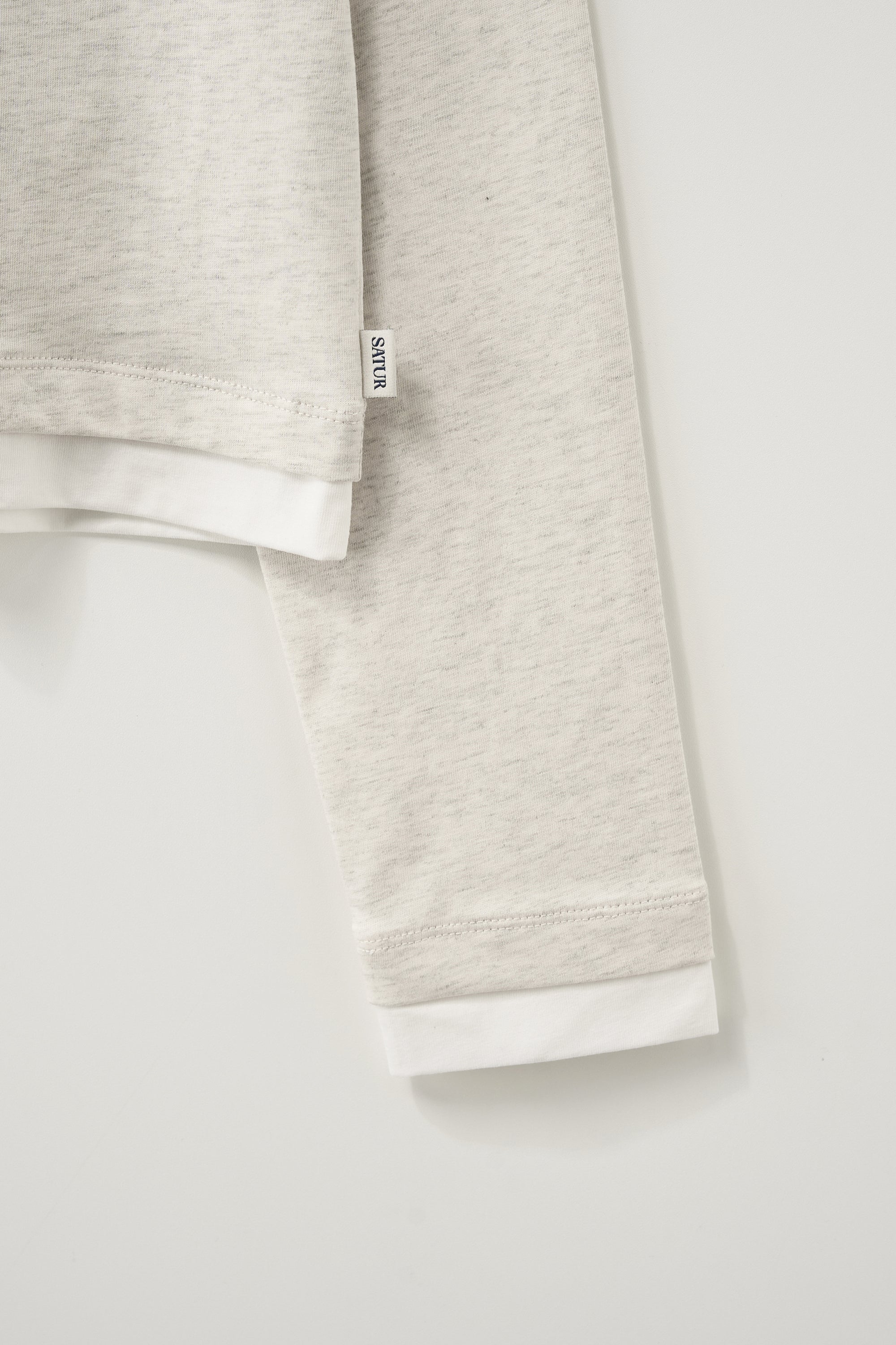 (W) Layered Long Sleeve Oatmeal