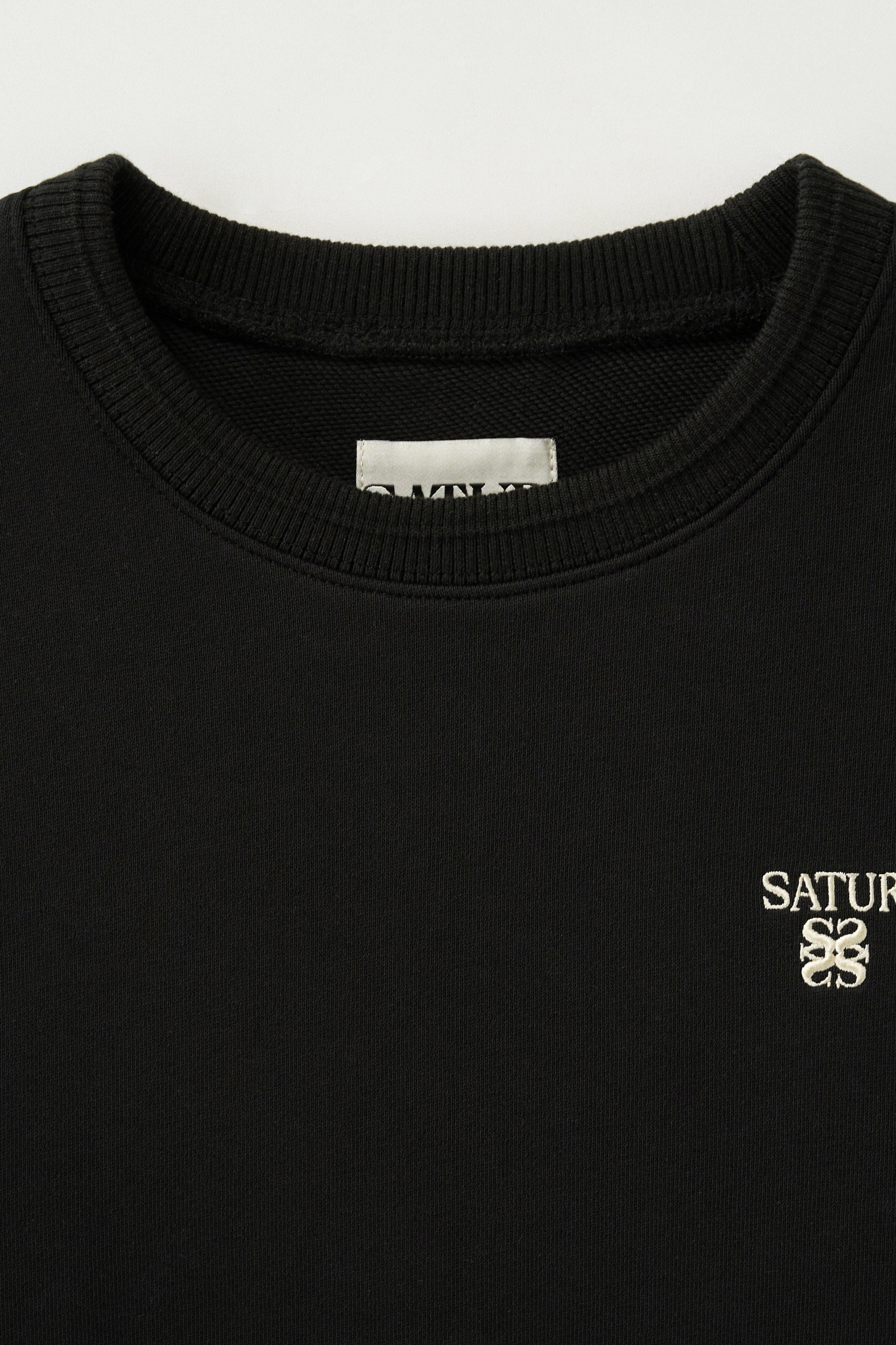 (W) Loren Sl Crop Sweatshirt Black