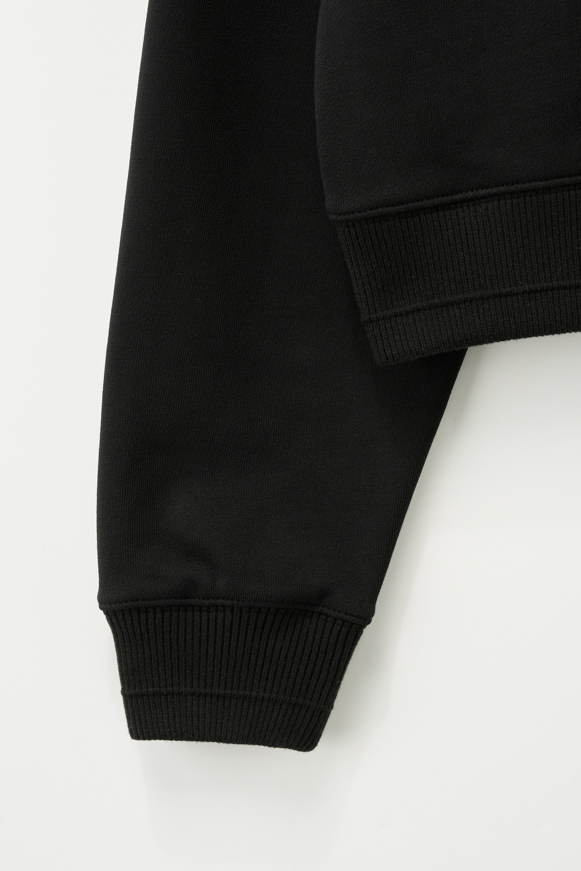 (W) Loren Sl Crop Sweatshirt Black