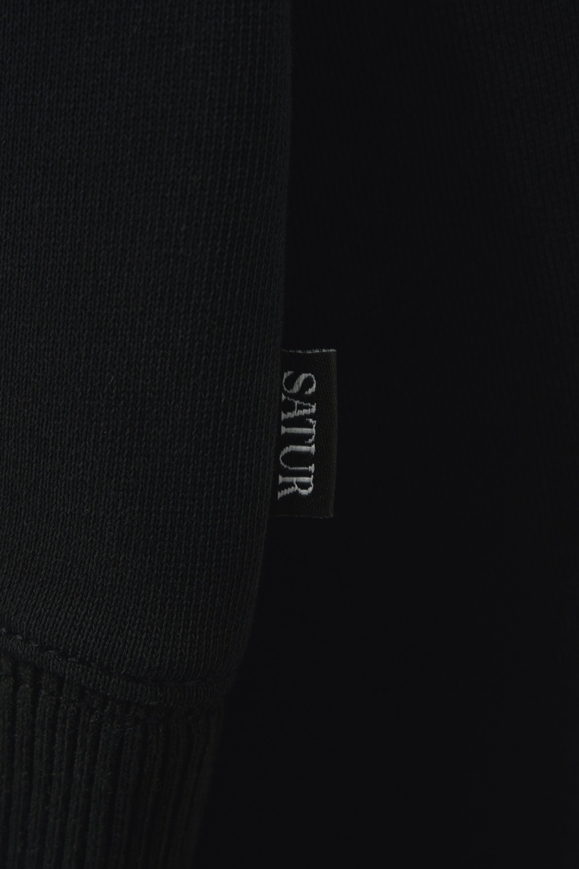 (W) Loren Sl Crop Sweatshirt Black