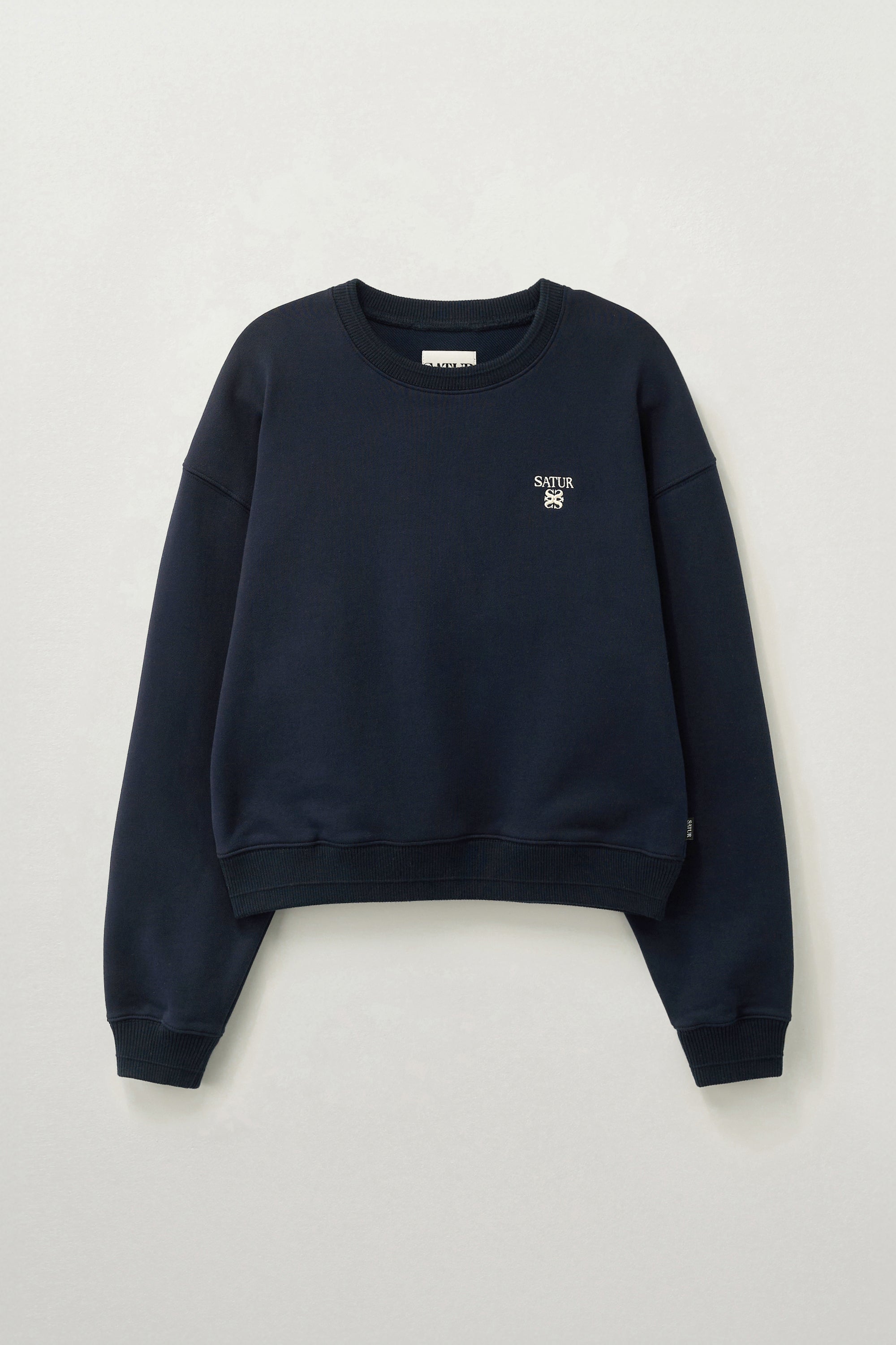 (W) Loren Sl Crop Sweatshirt Navy