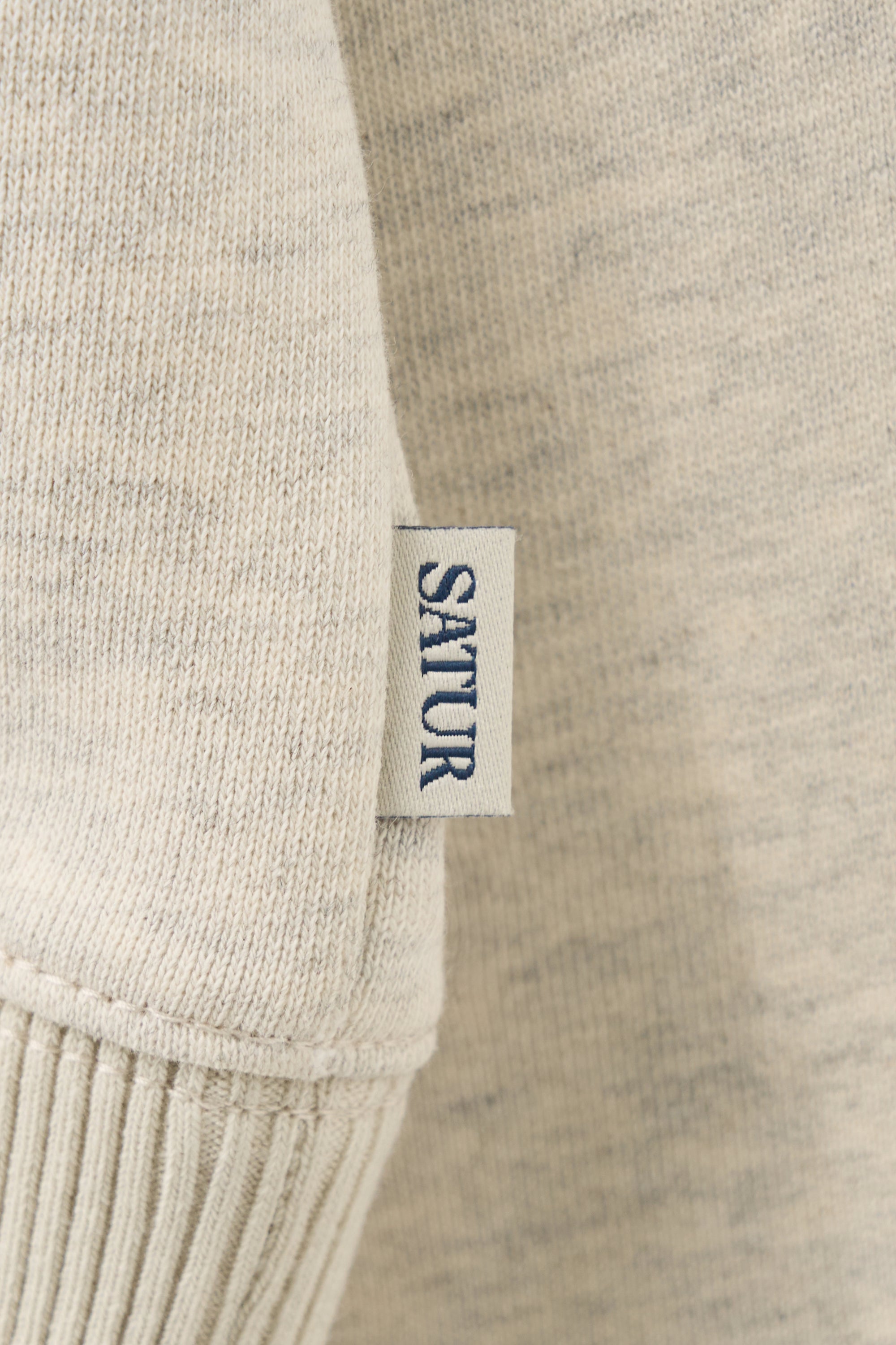 (W) Loren Sl Crop Sweatshirt Oatmeal