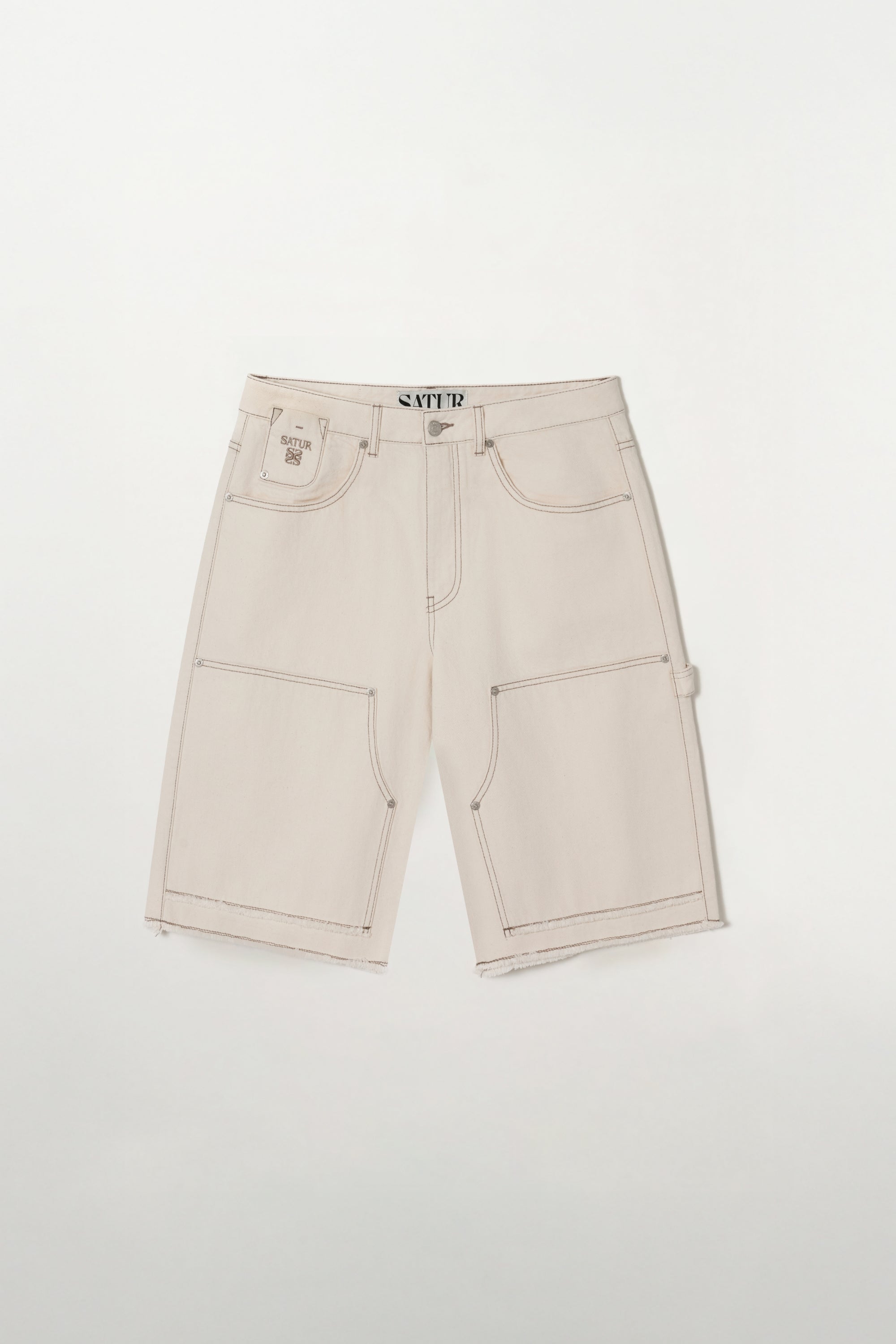 (M) Carpenter Denim Pants Ecru