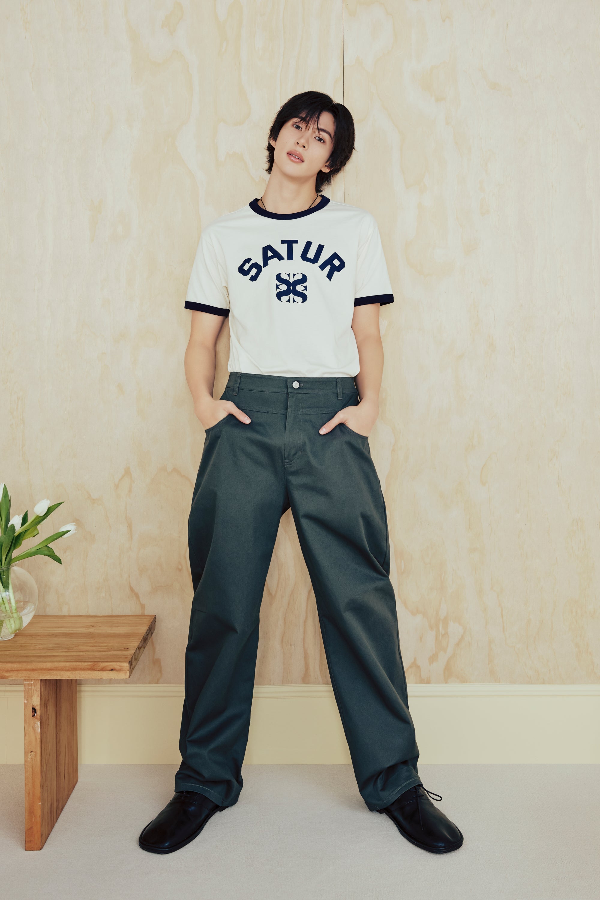 [RIIZE's Pick] (M) Satur Arch Ringer Tshirt Cream