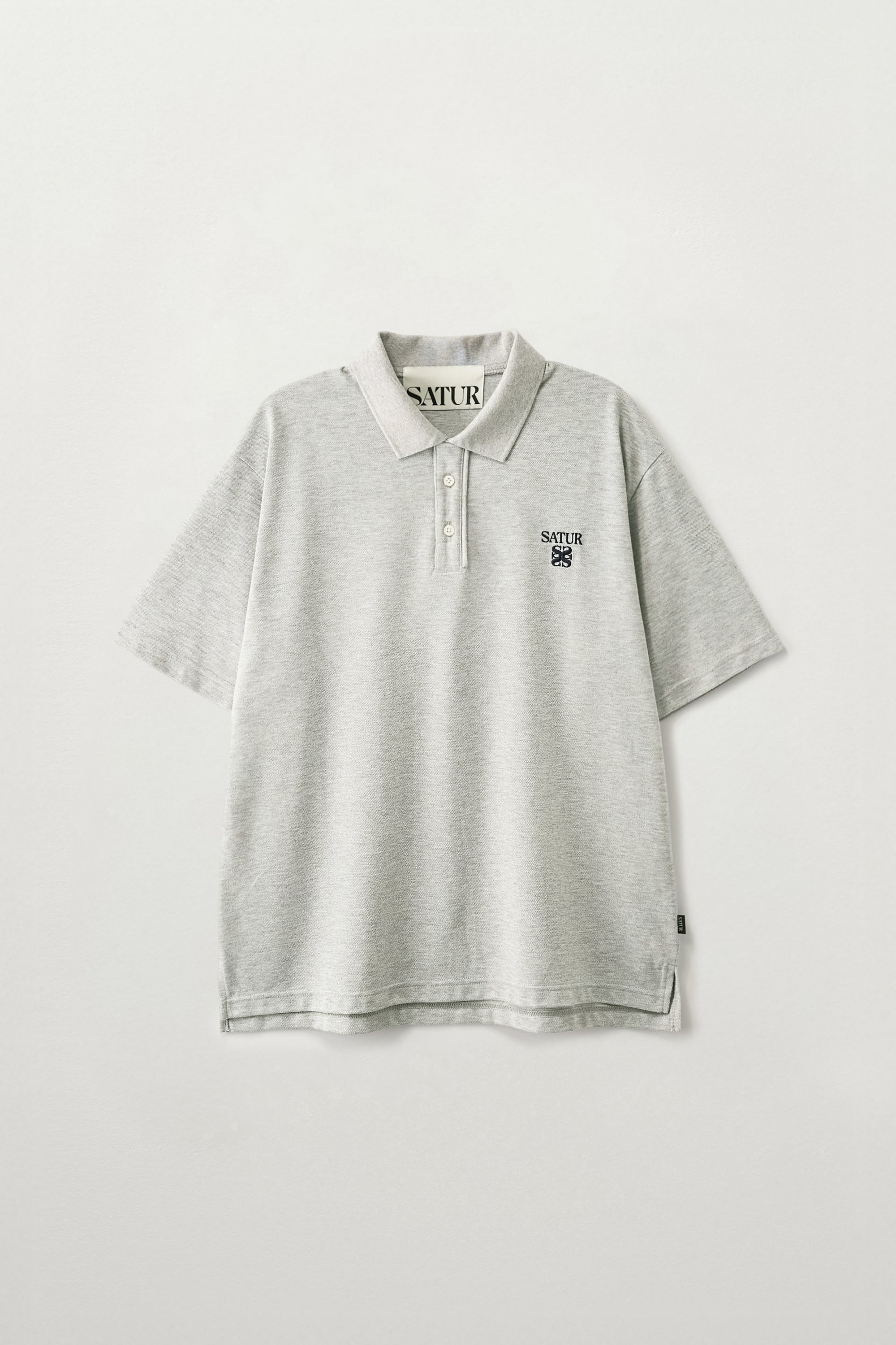 [RIIZE's Pick] (M) Loren Pique Polo T-Shirt Melange Gray