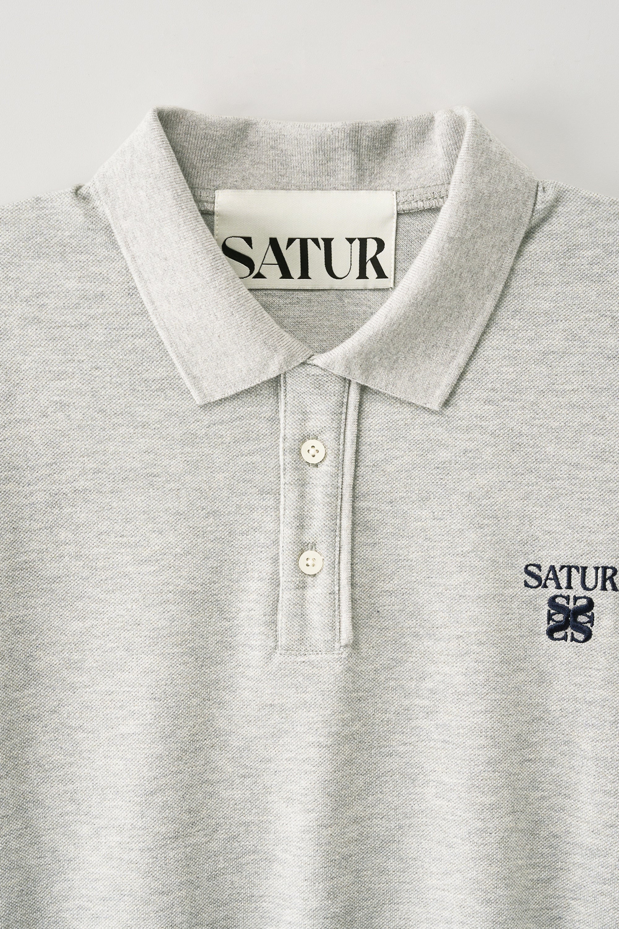 [RIIZE's Pick] (M) Loren Pique Polo T-Shirt Melange Gray