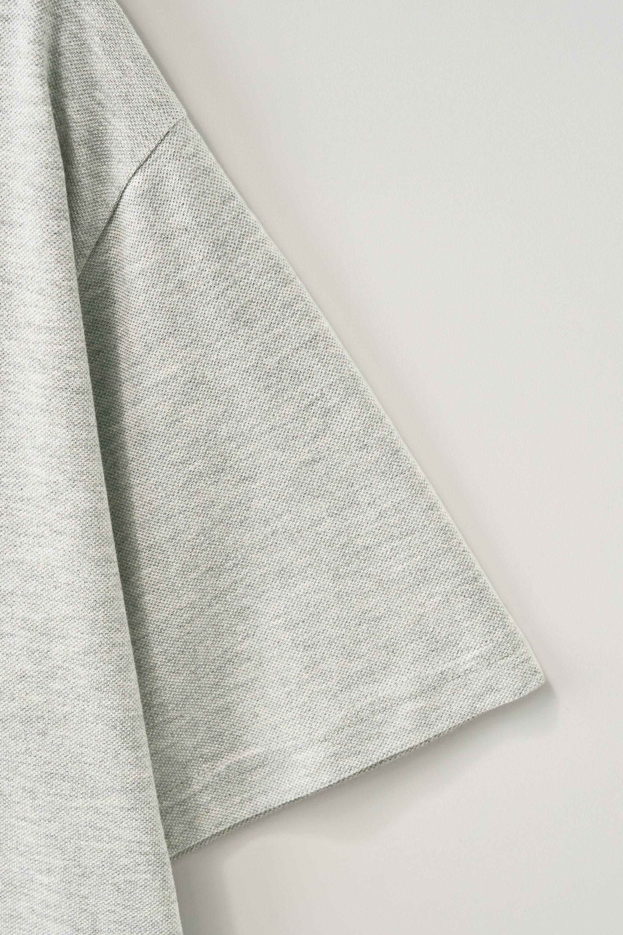 [RIIZE's Pick] (M) Loren Pique Polo T-Shirt Melange Gray