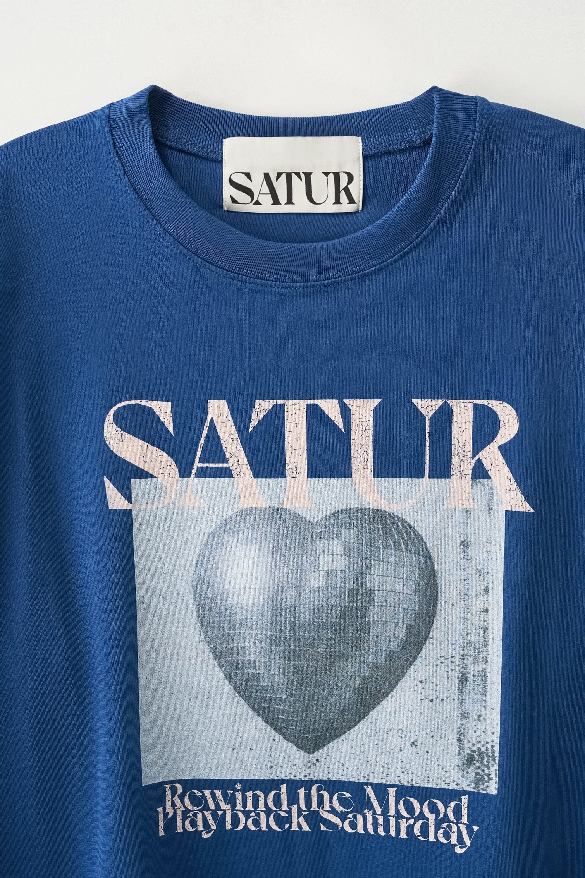 (M) Mirrorball Oversized Tee Blue