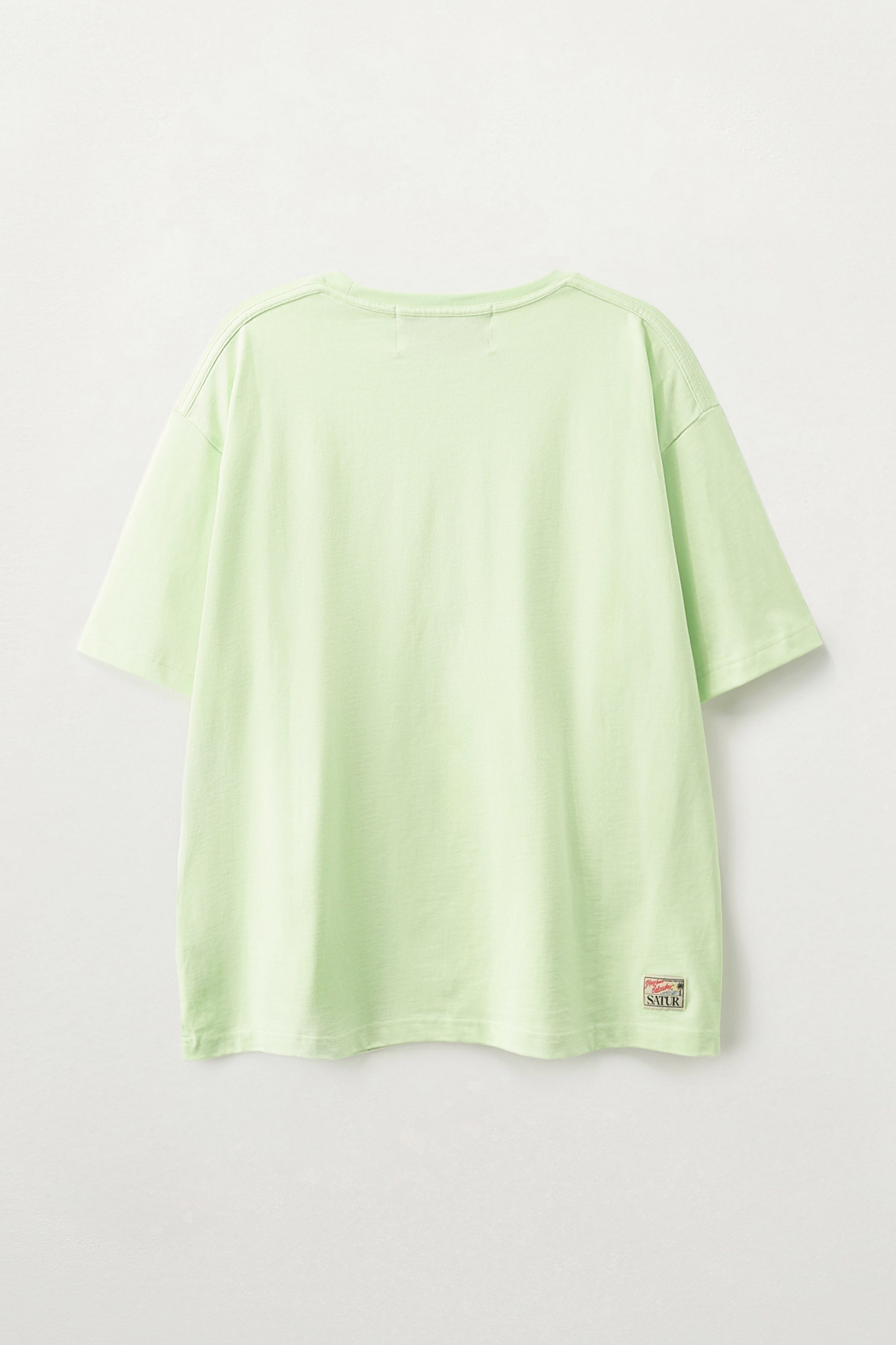 (M) Mirrorball Oversized Tee Light Green