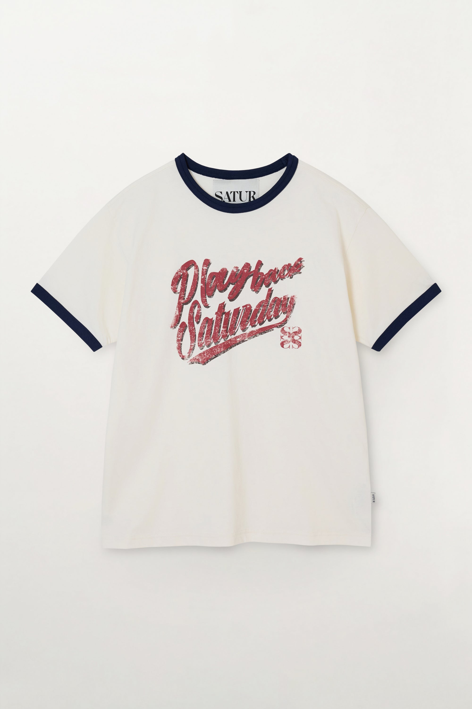 [RIIZE's Pick] (M) Playback Satur Ringer Tee Ivory